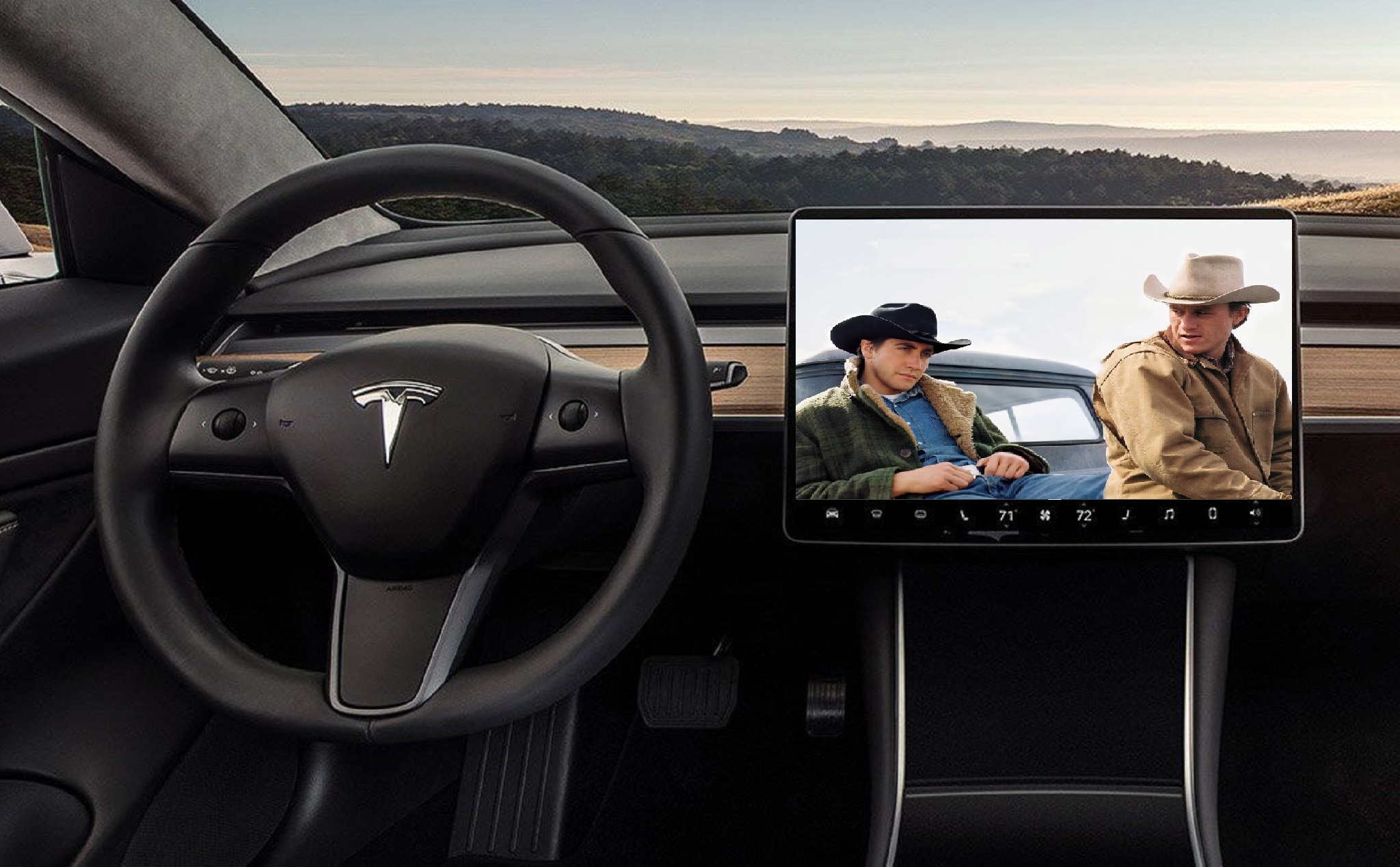 Xe hơi Tesla sắp xem được phim khi đang sạc pin