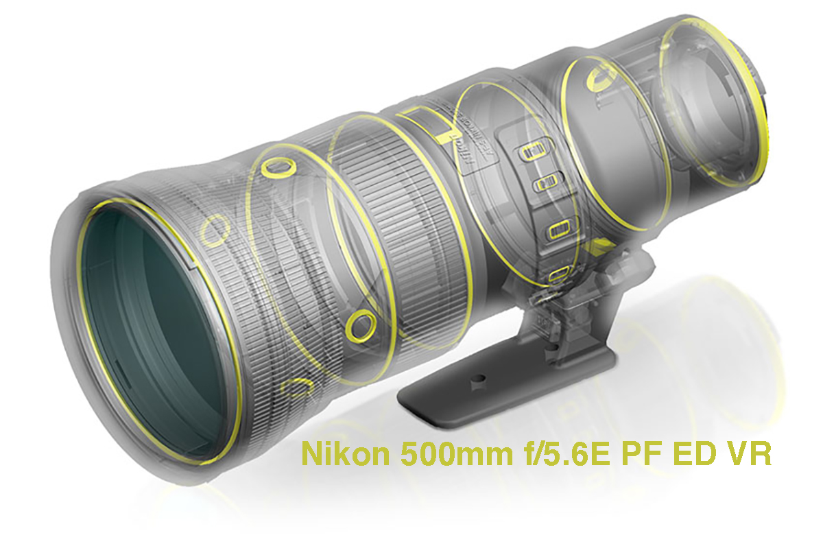 Nikon ra mắt ống kính Tele siêu nhỏ gọn Nikkor 500mm f5.6 PF ED VR nặng chưa tới 2kg