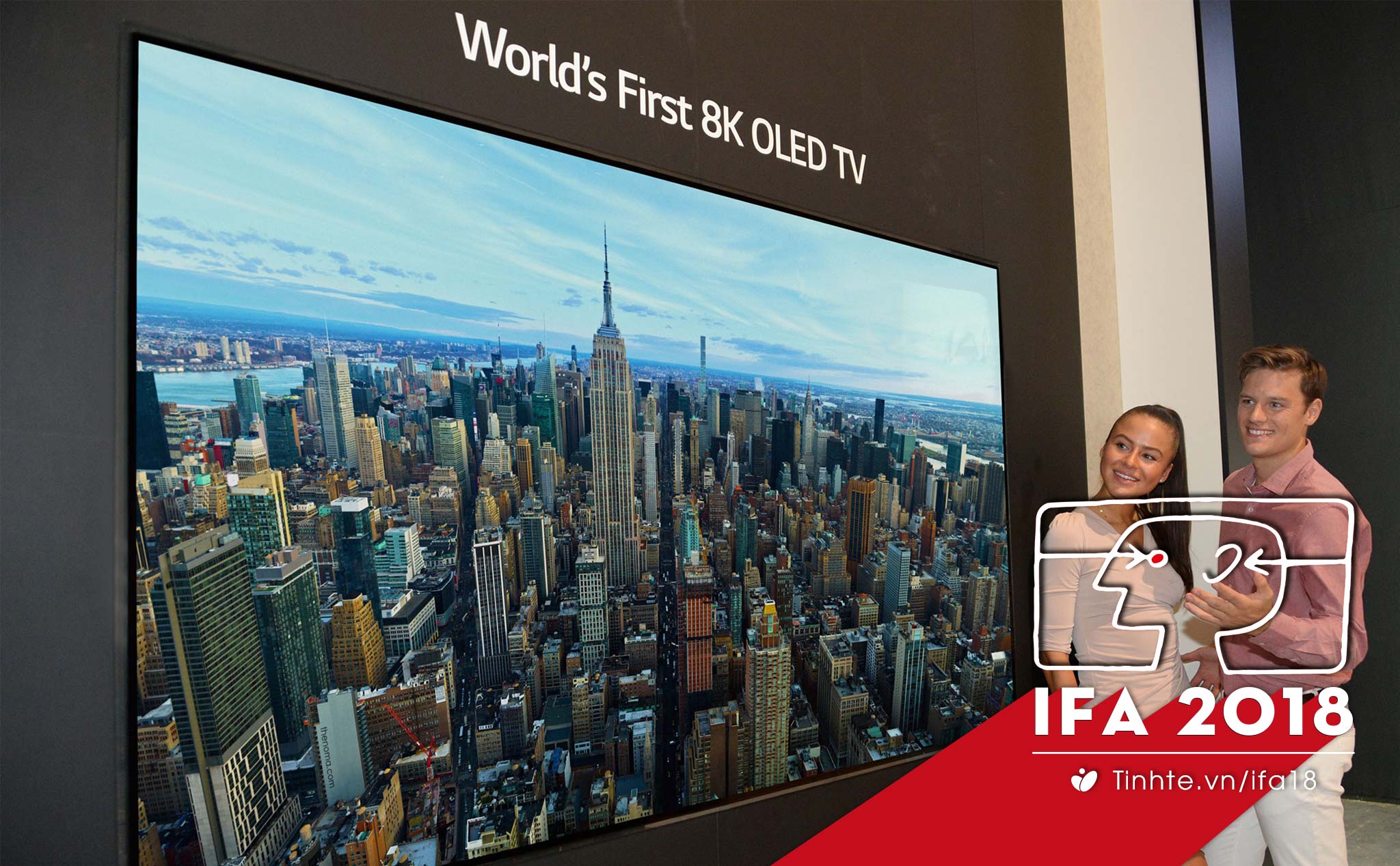 #IFA18: LG ra mắt TV OLED độ phân giải 8K đầu tiên, kích thước 88"