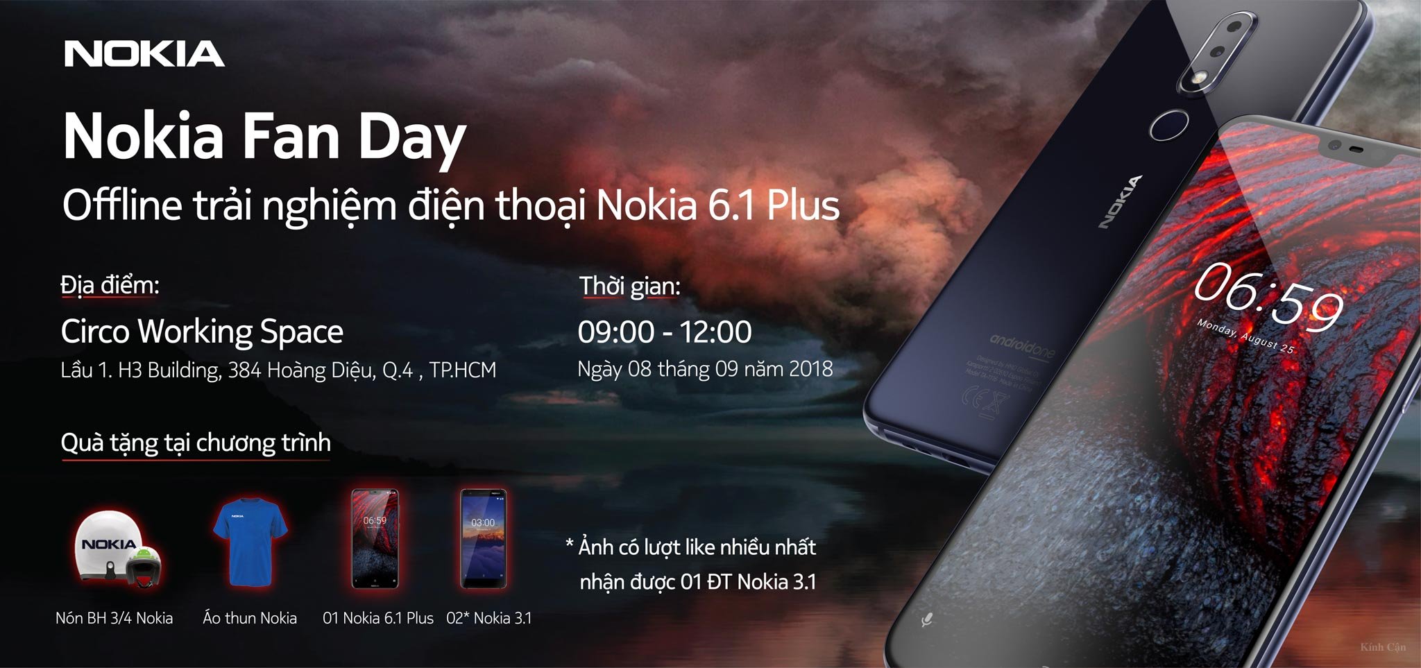 Mời đăng ký Nokia Fan Day: offline trải nghiệm điện thoại Nokia 6.1 Plus
