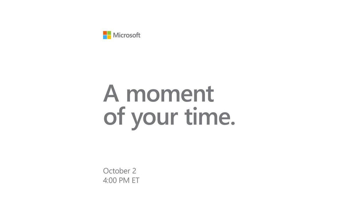 Microsoft có sự kiện vào ngày 2/10, nói về phần mềm, phần cứng và dịch vụ