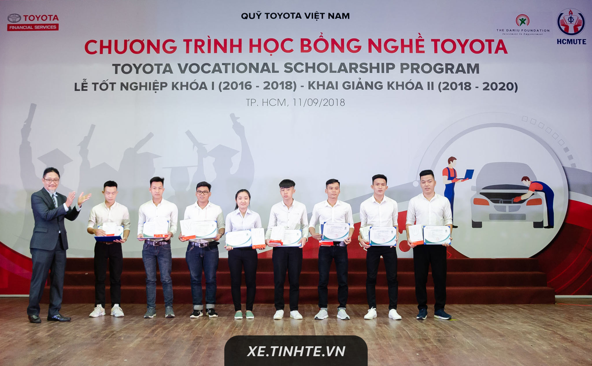 Quỹ Toyota tổ chức Lễ tốt nghiệp khóa 1 và khai giảng khóa 2 Chương trình “Học bổng Dạy nghề Toyota"