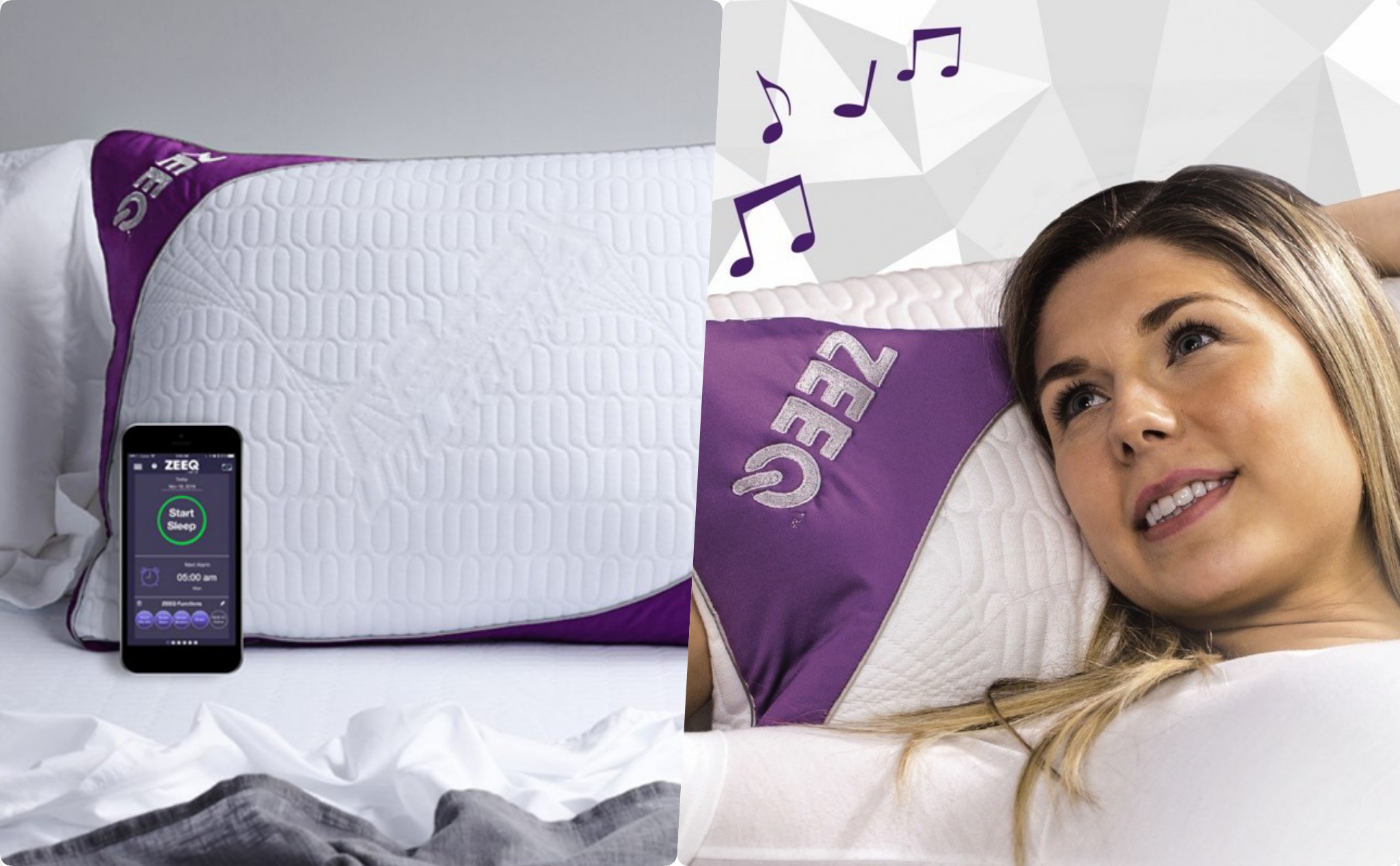Chiếc gối ZEEQ của REM-Fit giúp kiểm soát giấc ngủ tốt hơn với cảnh báo ngáy và kết nối không dây