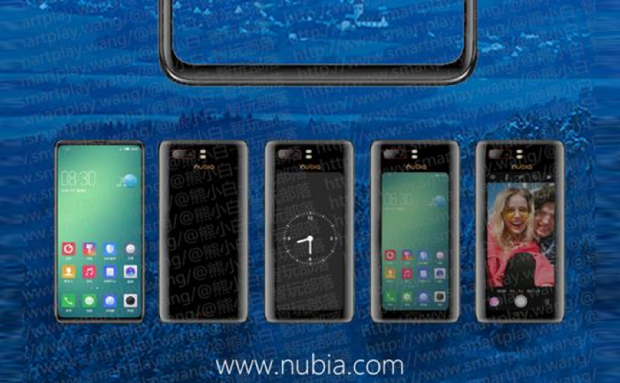 Điện thoại Nubia với mặt trước 6.26", mặt sau OLED 5.1" đã được nộp lên để hợp chuẩn, sắp bán ra?