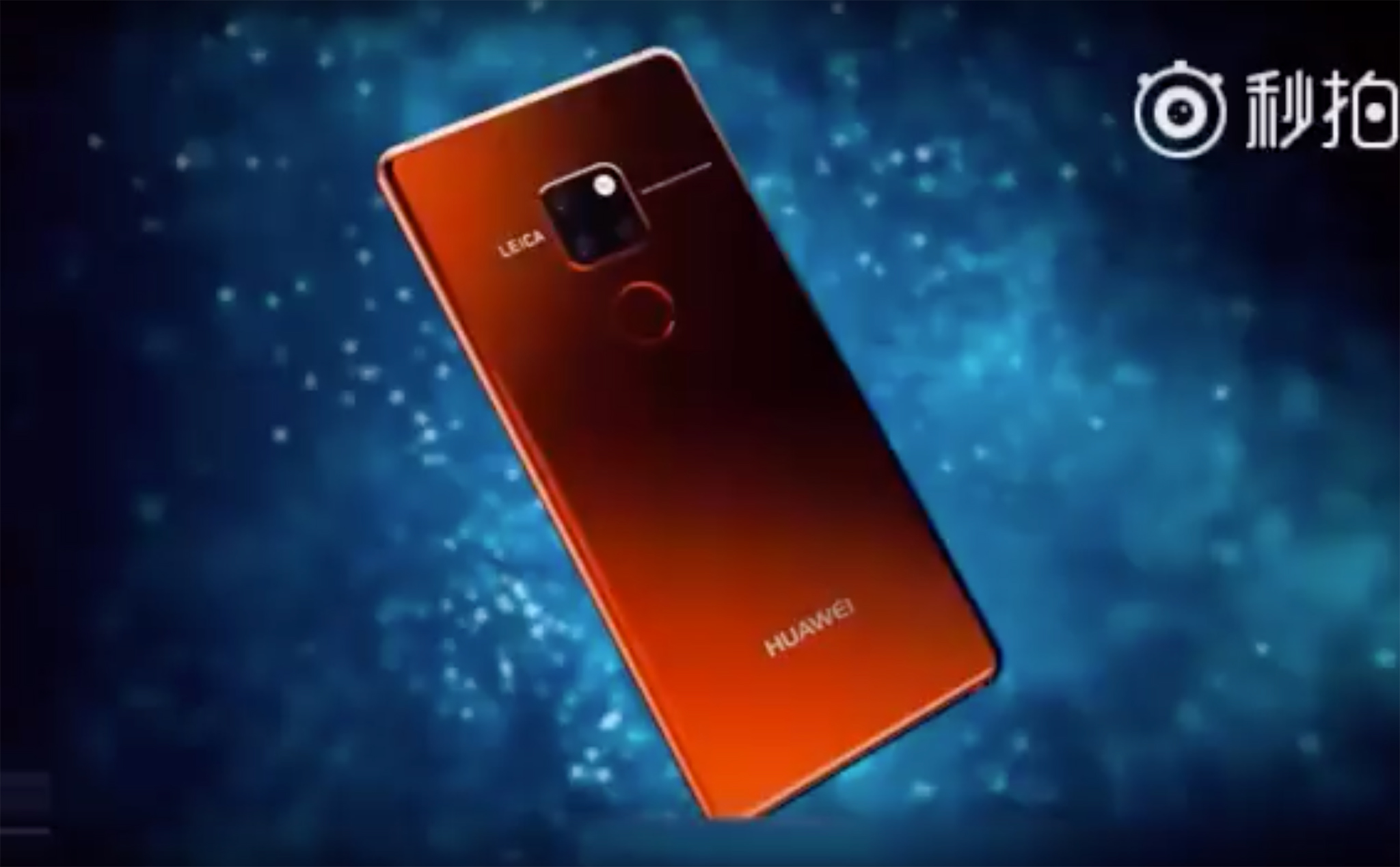 Đây là video quảng bá của Huawei Mate 20 với camera vuông, màn hình giọt nước, có bản màu cam?