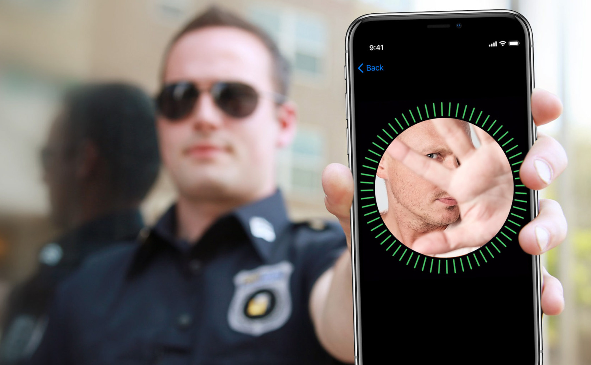 Cảnh sát được khuyên không nên nhìn vào iPhone X của tội phạm để tránh bị khoá máy
