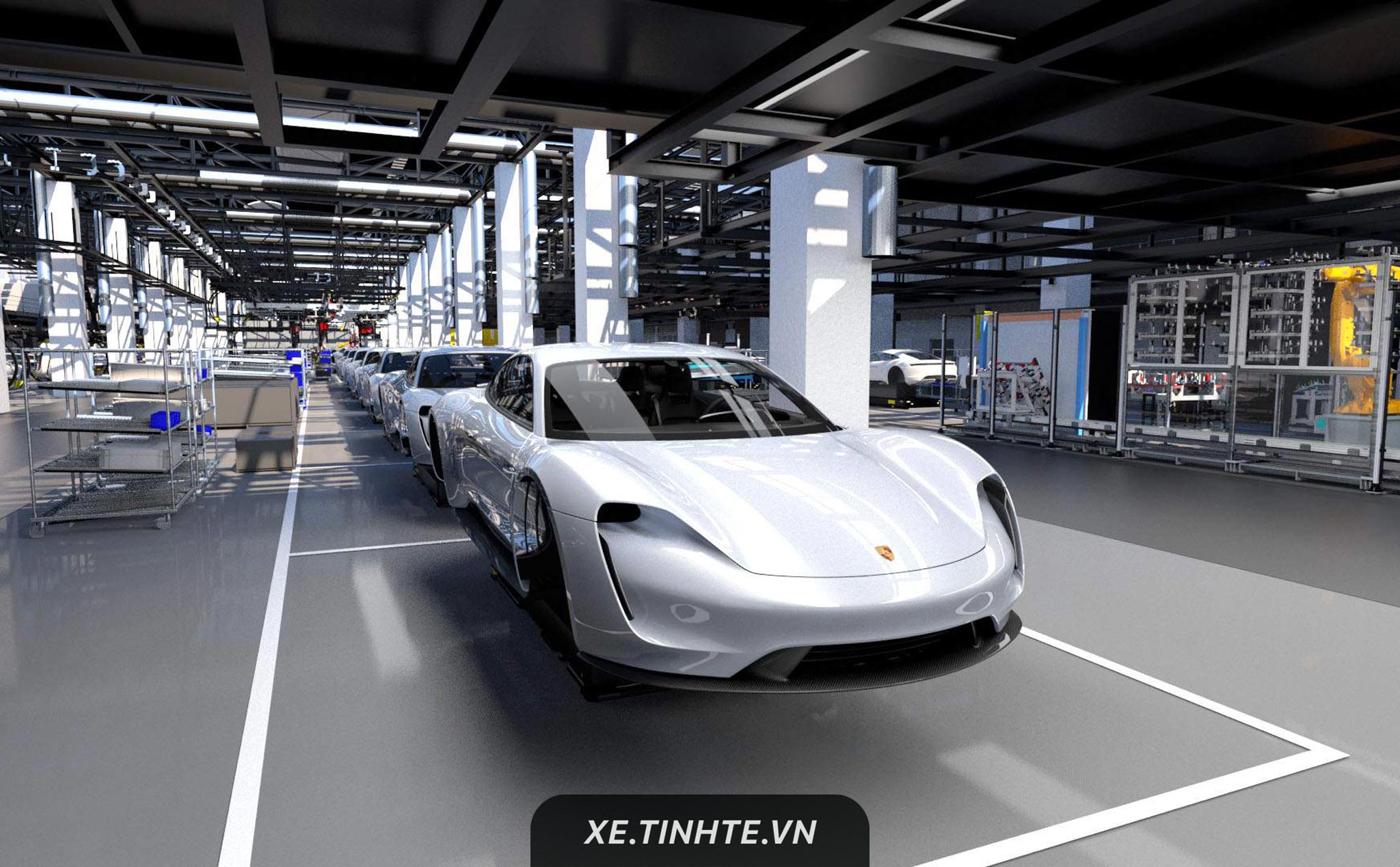 Porsche tuyển 1.200 nhân viên cho dây chuyền sản xuất xe điện Taycan