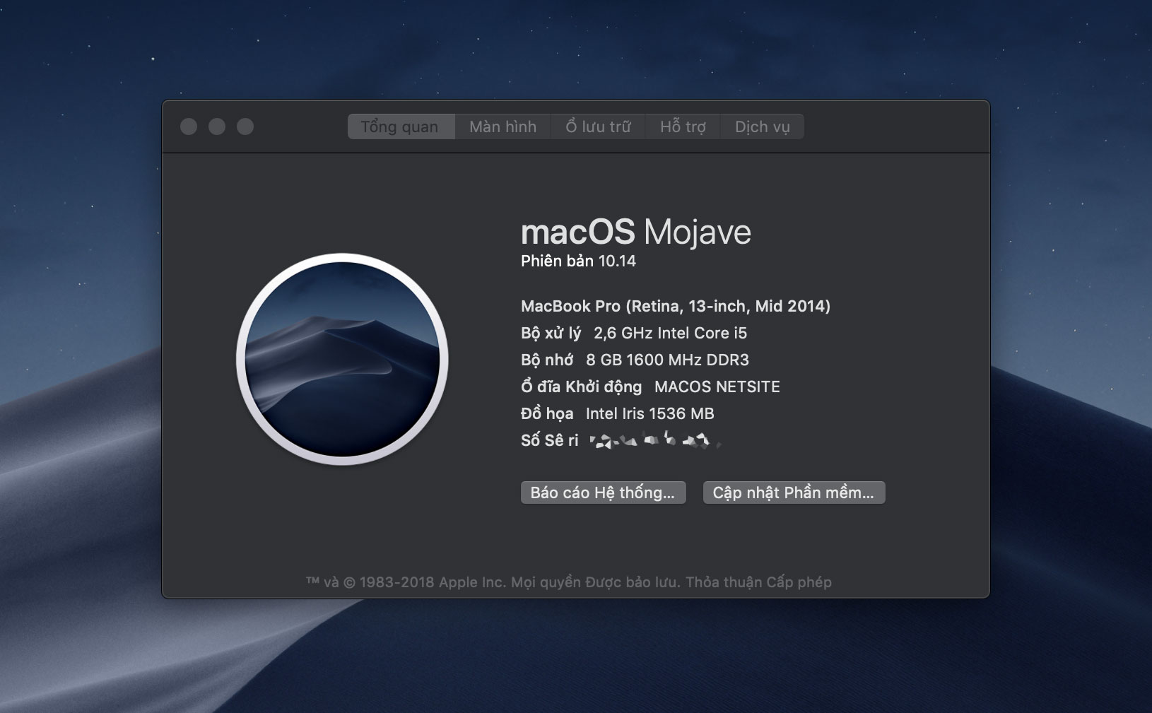 Cách sửa lỗi font chữ bị mảnh trên macOS 10.14 Mojave