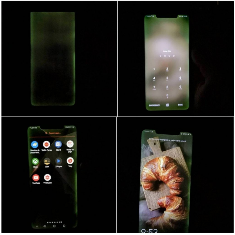 Một số thiết bị Huawei Mate 20 Pro bị lỗi hở sáng xanh màn hình
