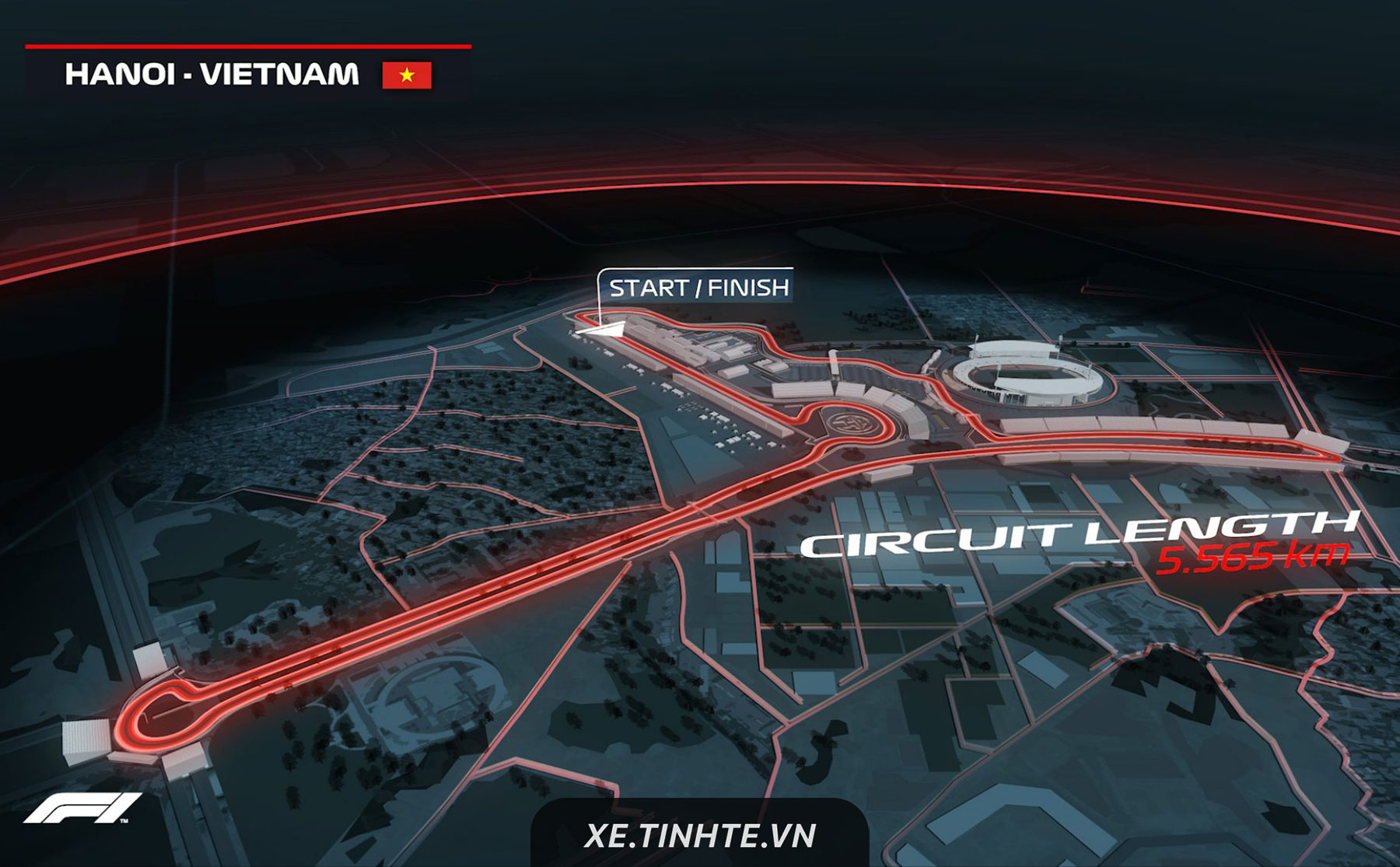 [Chính thức] Giải đua F1 sẽ được tổ chức tại Hà Nội vào năm 2020, đường đua dài 5,5 km