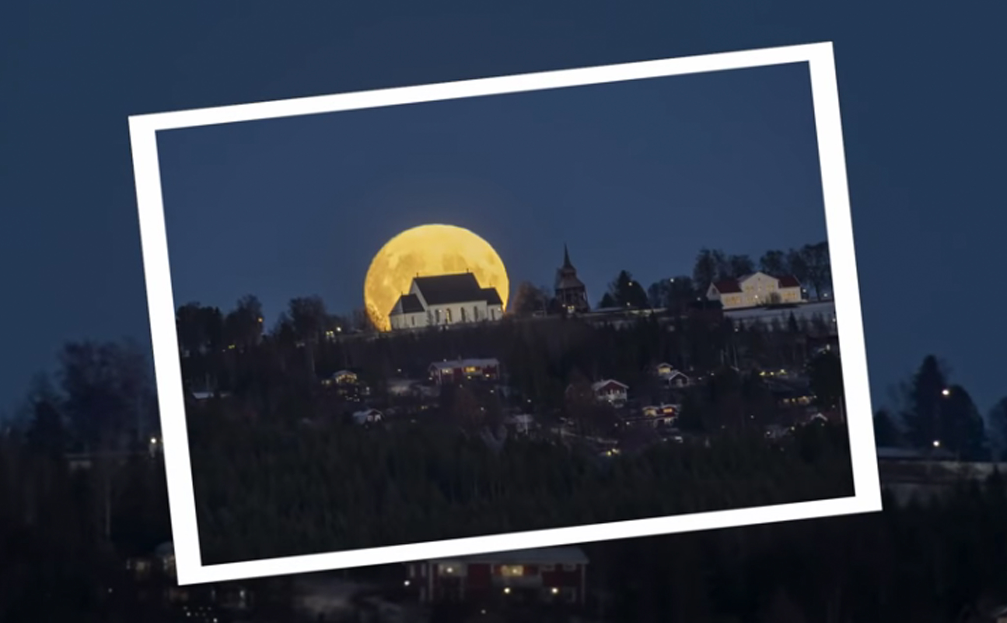 Kế hoạch chụp ảnh trăng rằm phía sau ngôi nhà thờ 800 năm tuổi của  GÖRAN STRAND