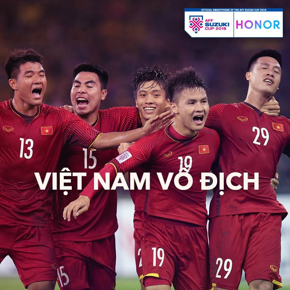 Chúc mừng đội tuyển Việt Nam đoạt chức vô địch!!