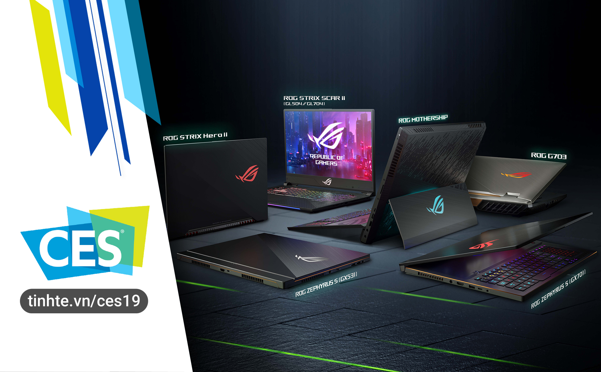 #CES19: ASUS ra mắt laptop gaming siêu cao cấp ROG Mothership và loạt laptop tích hợp card RTX