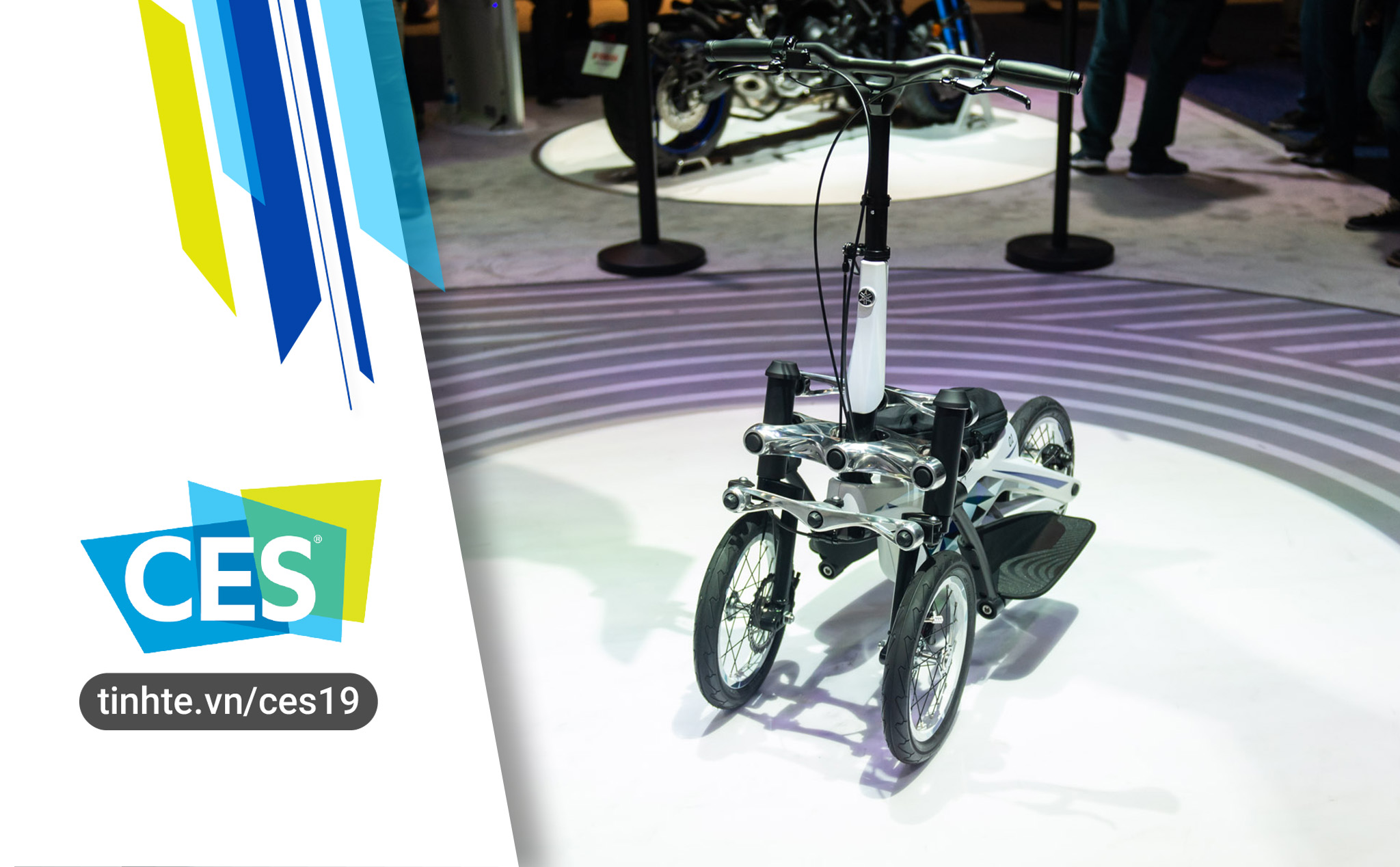 #CES19 Trên tay xe điện cá nhân Yamaha Tritown - 3 bánh, 40 kg, chạy được 32 km