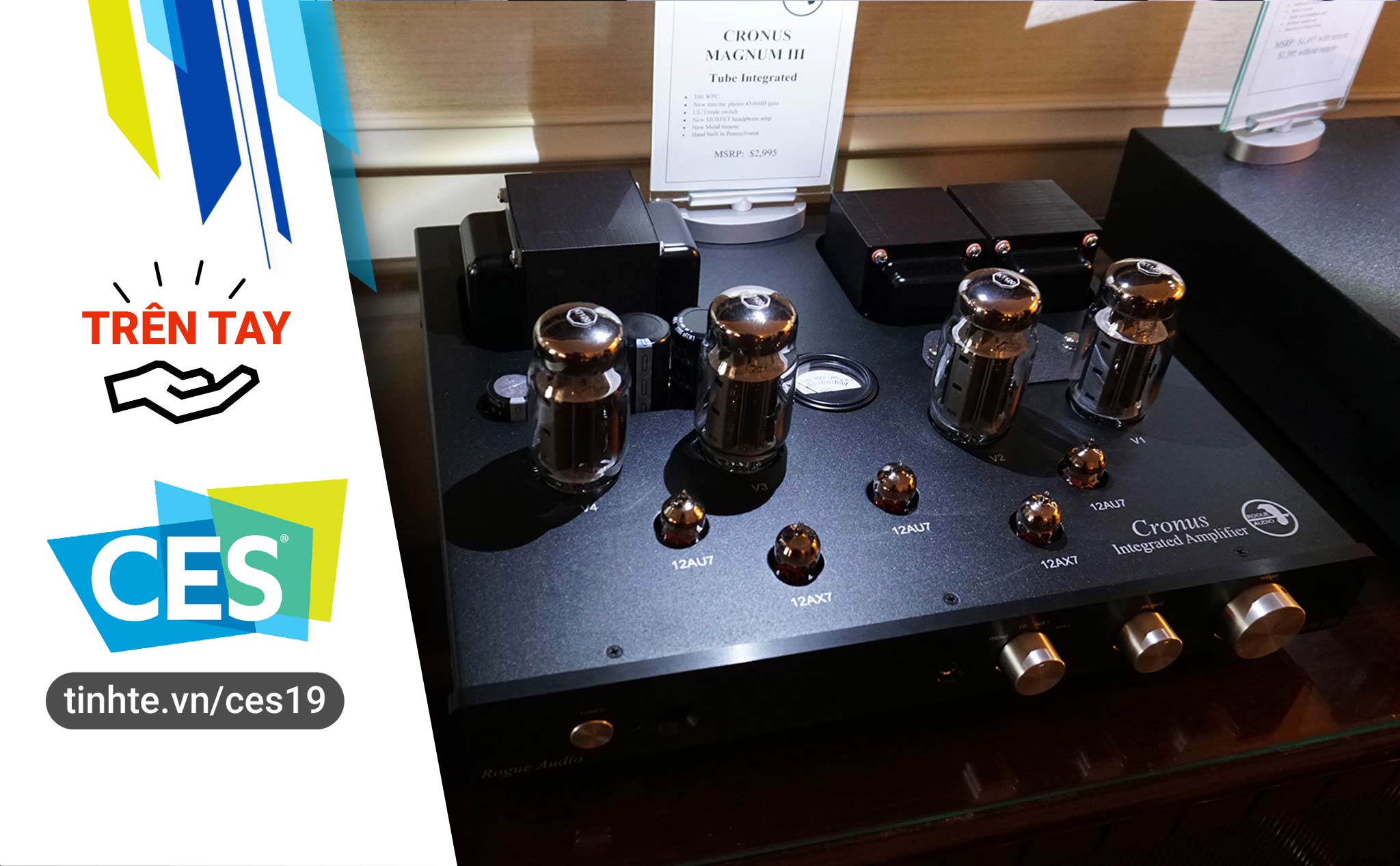 #CES19: Cronus Magnum III - Amplifier đèn tích công suất cao của Rogue Audio ra mắt