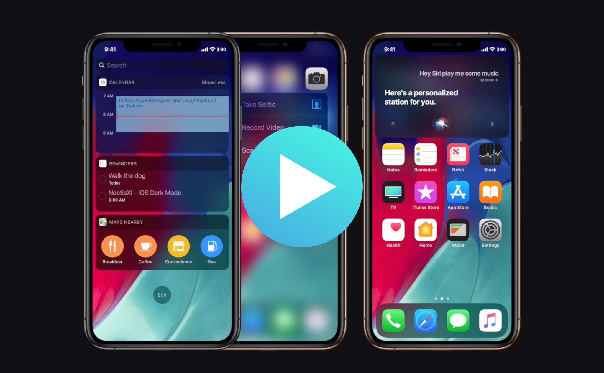 [Video] Ý tưởng iOS 13: dark mode, nhiều người dùng cùng 1 máy, lock app gương mặt...
