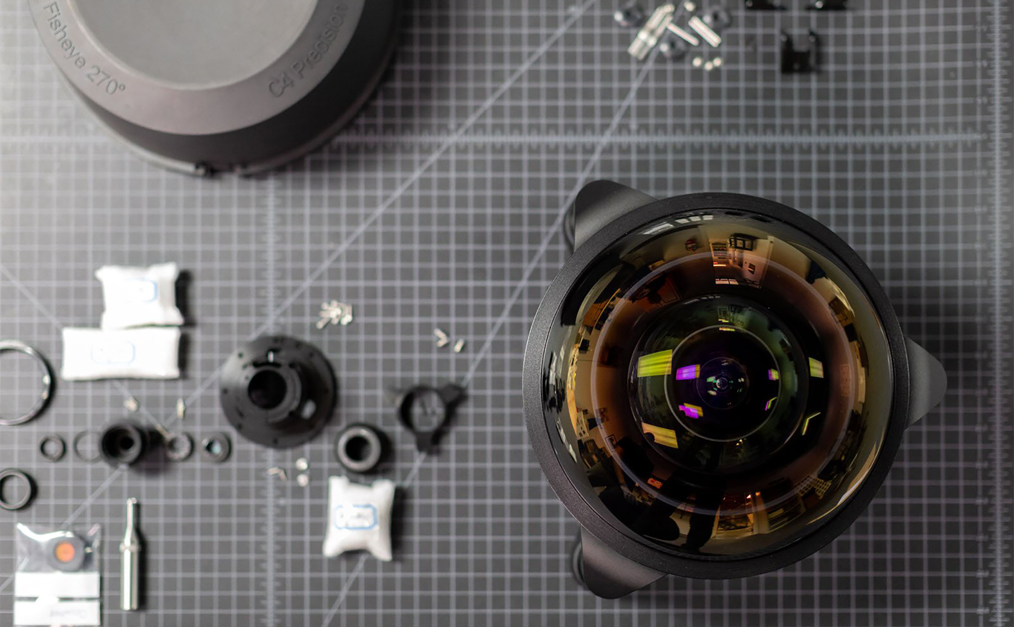 Ống kính fisheye 4.9mm góc nhìn rộng nhất thế giới 270°