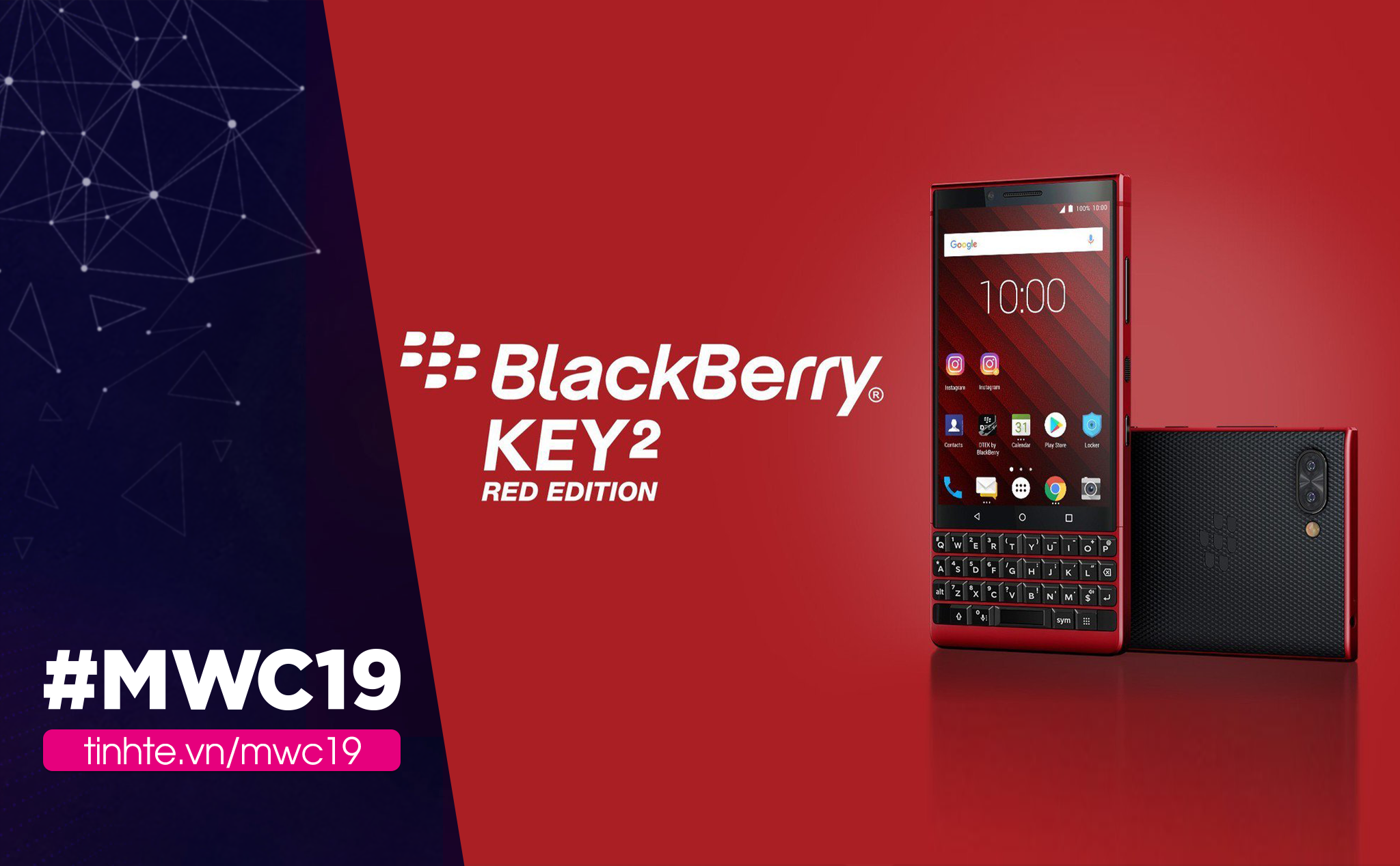 #MWC19: BlackBerry KEY2 đã có bản màu đỏ, giá 749$