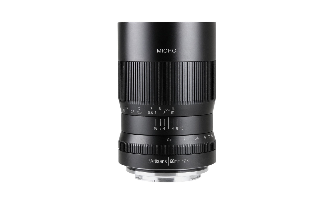 7Artisans giới thiệu ống kính 60mm f/2.8 macro cho Canon EF-M, FujiX, MFT và Sony ngàm E