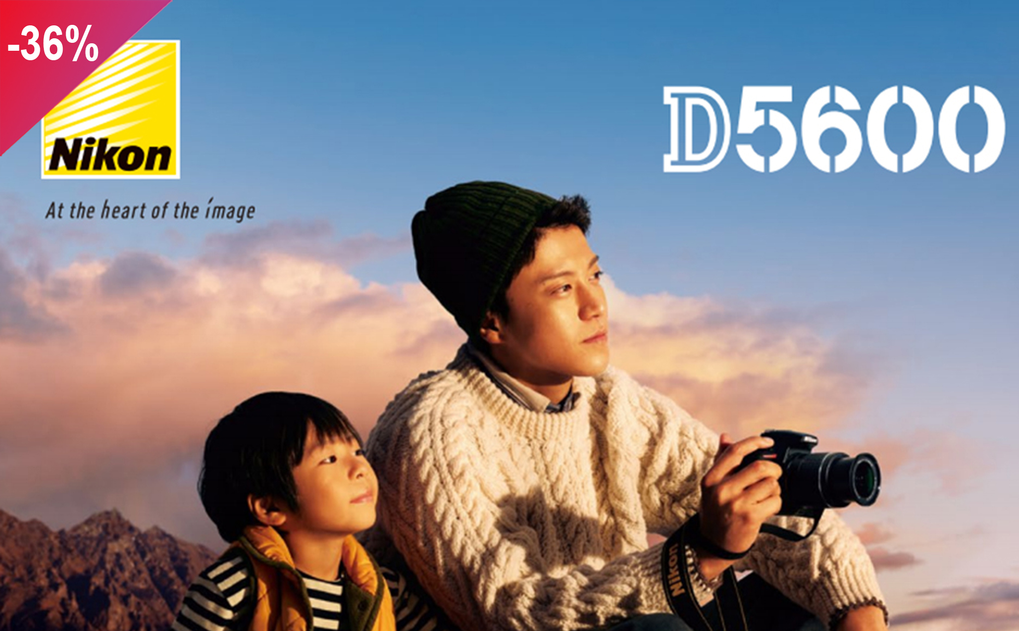 Máy ảnh SLR Nikon D5600 Kit 18-55mm chỉ còn 13.490.000đ