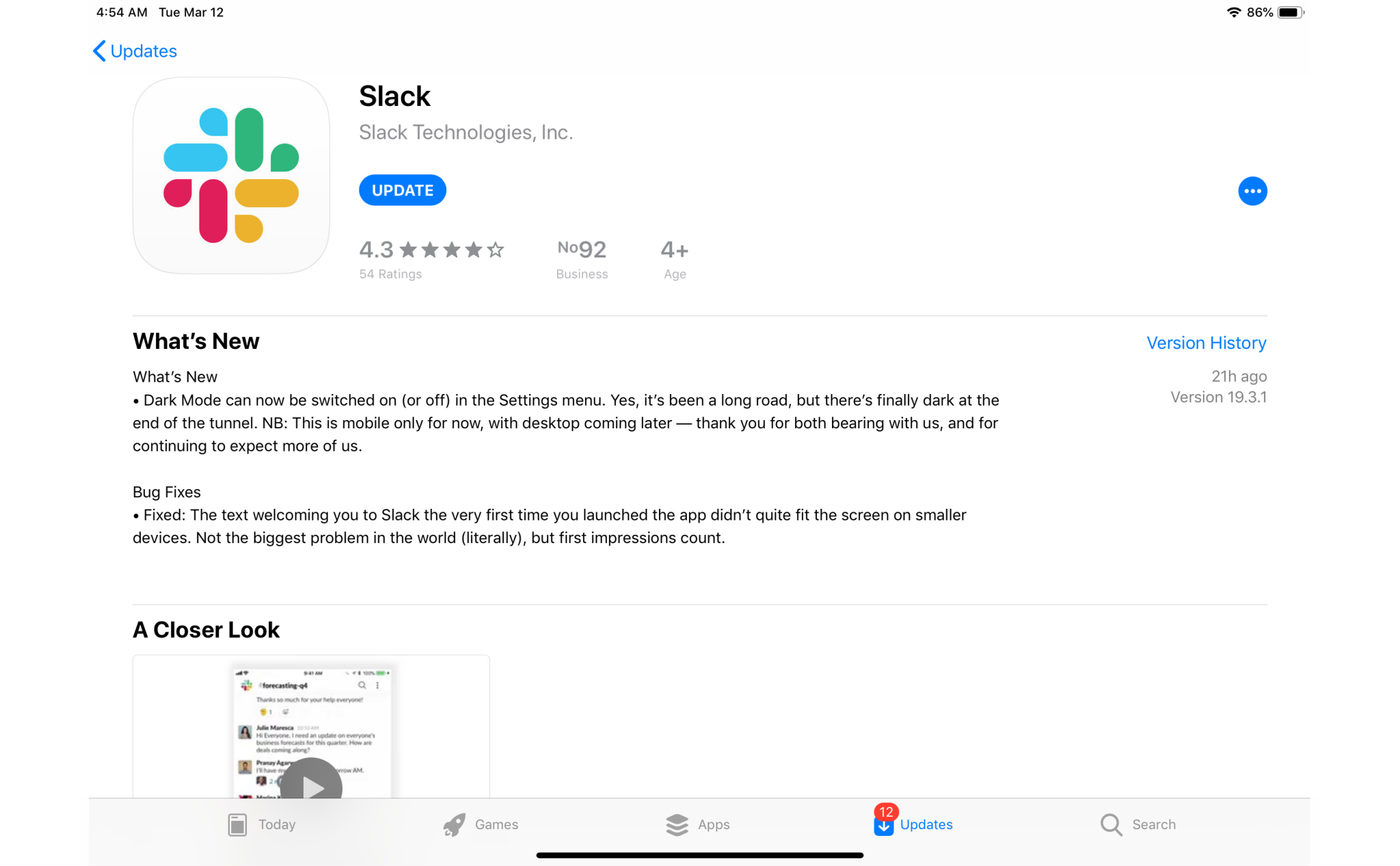 Slack bổ sung chế độ Dark Mode trên cả iOS lẫn Android