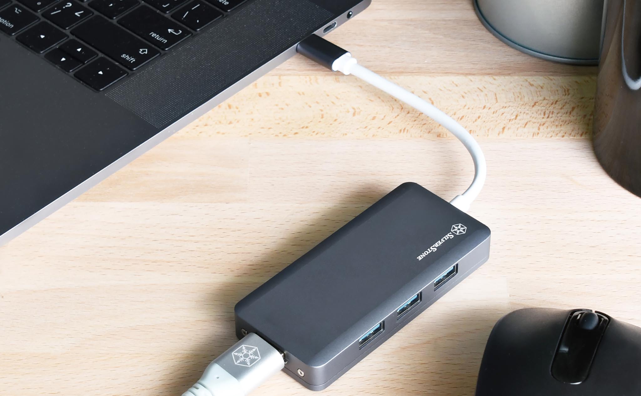 SilverStone ra mắt hub USB-C hỗ trợ sạc PowerDelivery đến 100 W, giá 58 USD