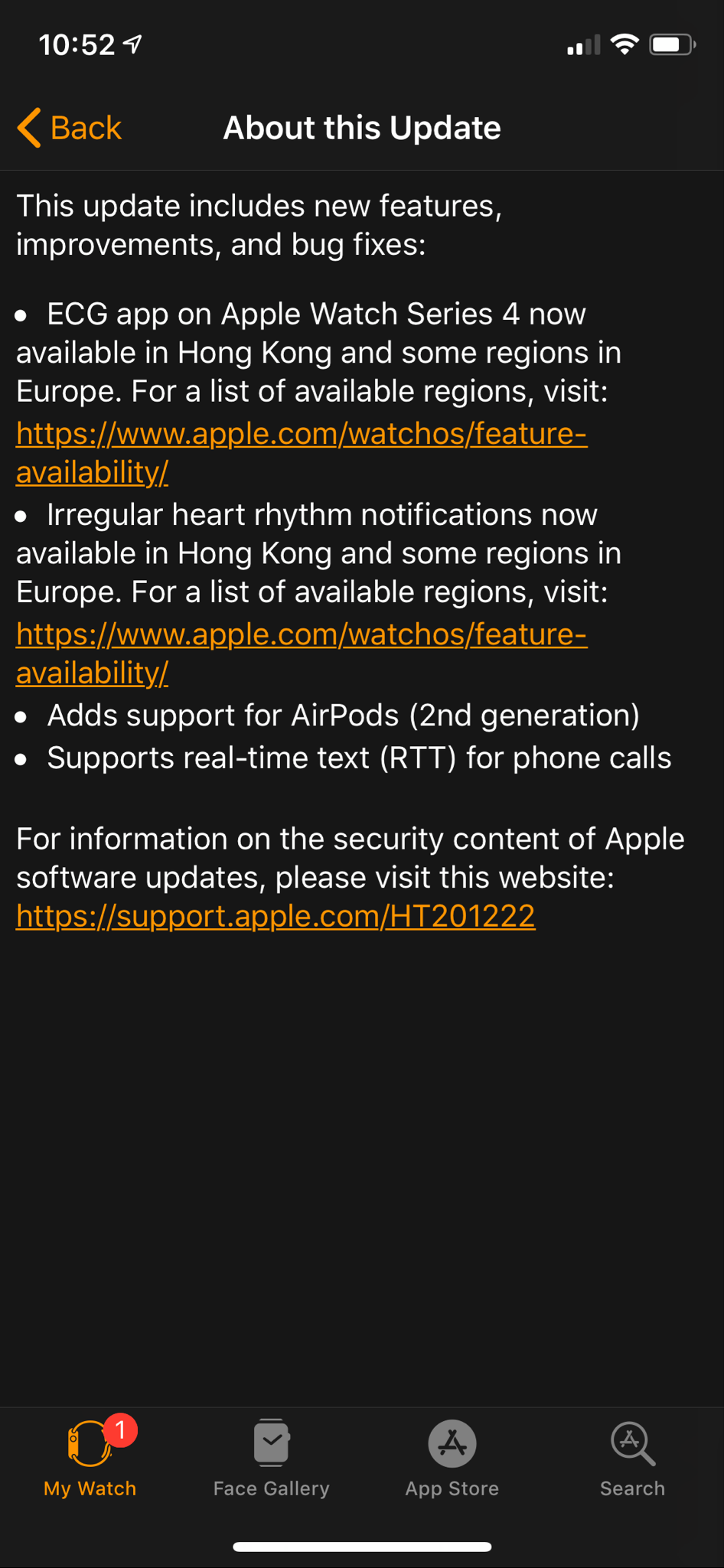 apple watch có bản cập nhật mới ECG mở cho HongKong va EU anh em lên chưa???