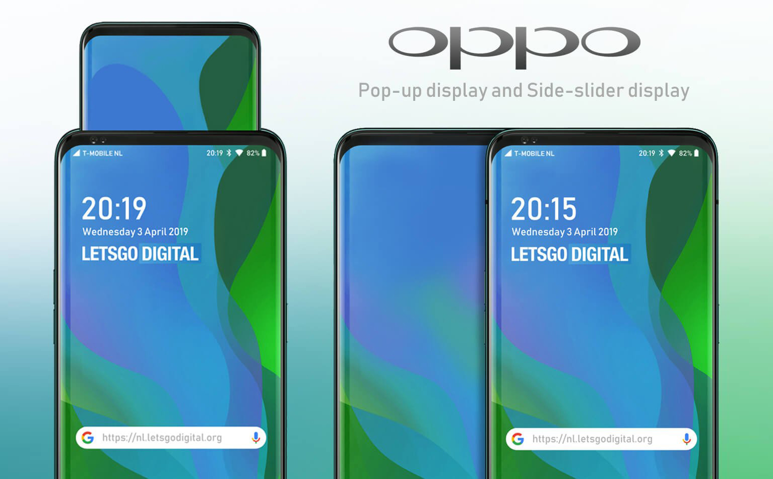Oppo có bằng sáng chế smartphone 2 màn hình trượt dọc và ngang