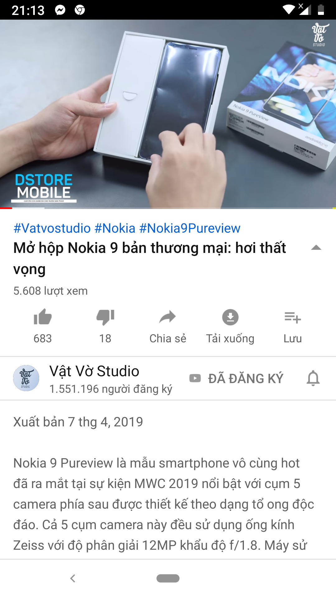 Mở hộp Nokia 9 đầu tiên tại Việt Năm