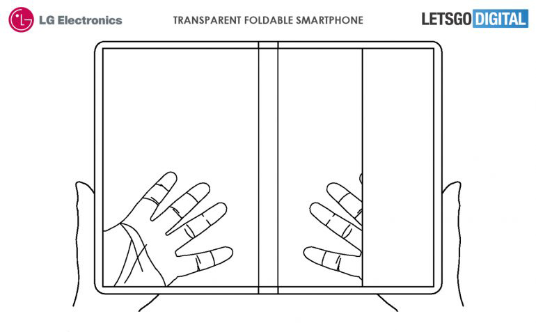 LG có bằng sáng chế smartphone màn hình gập trong suốt