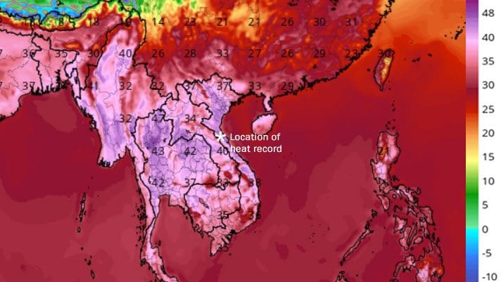 Việt Nam đang trong giai đoạn nắng nóng kỉ lục