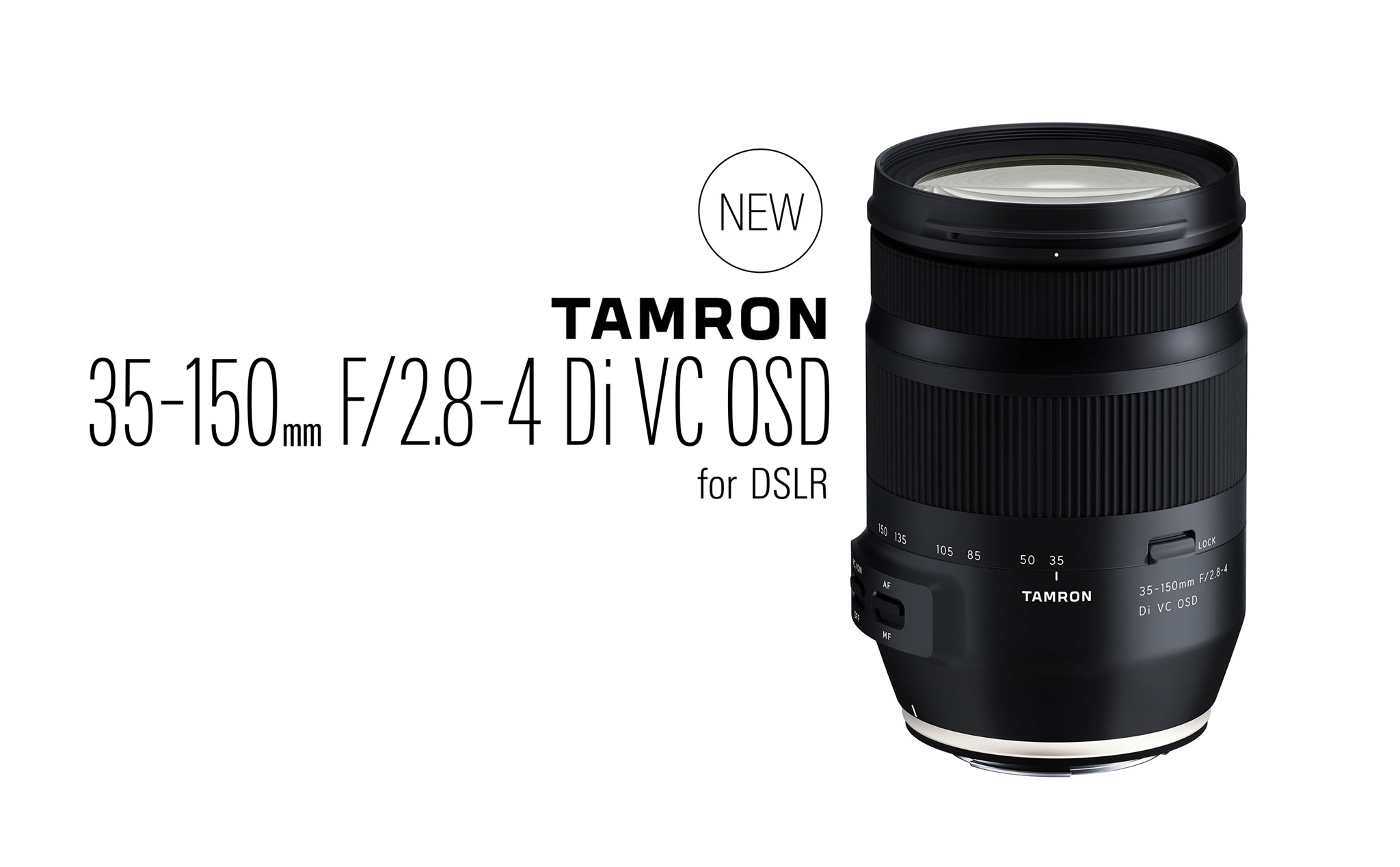 Tamron giới thiệu ống kính 35-150mm f/2.8-4 dành cho máy ảnh DSLR Fullframe Canon và Nikon, giá 799$