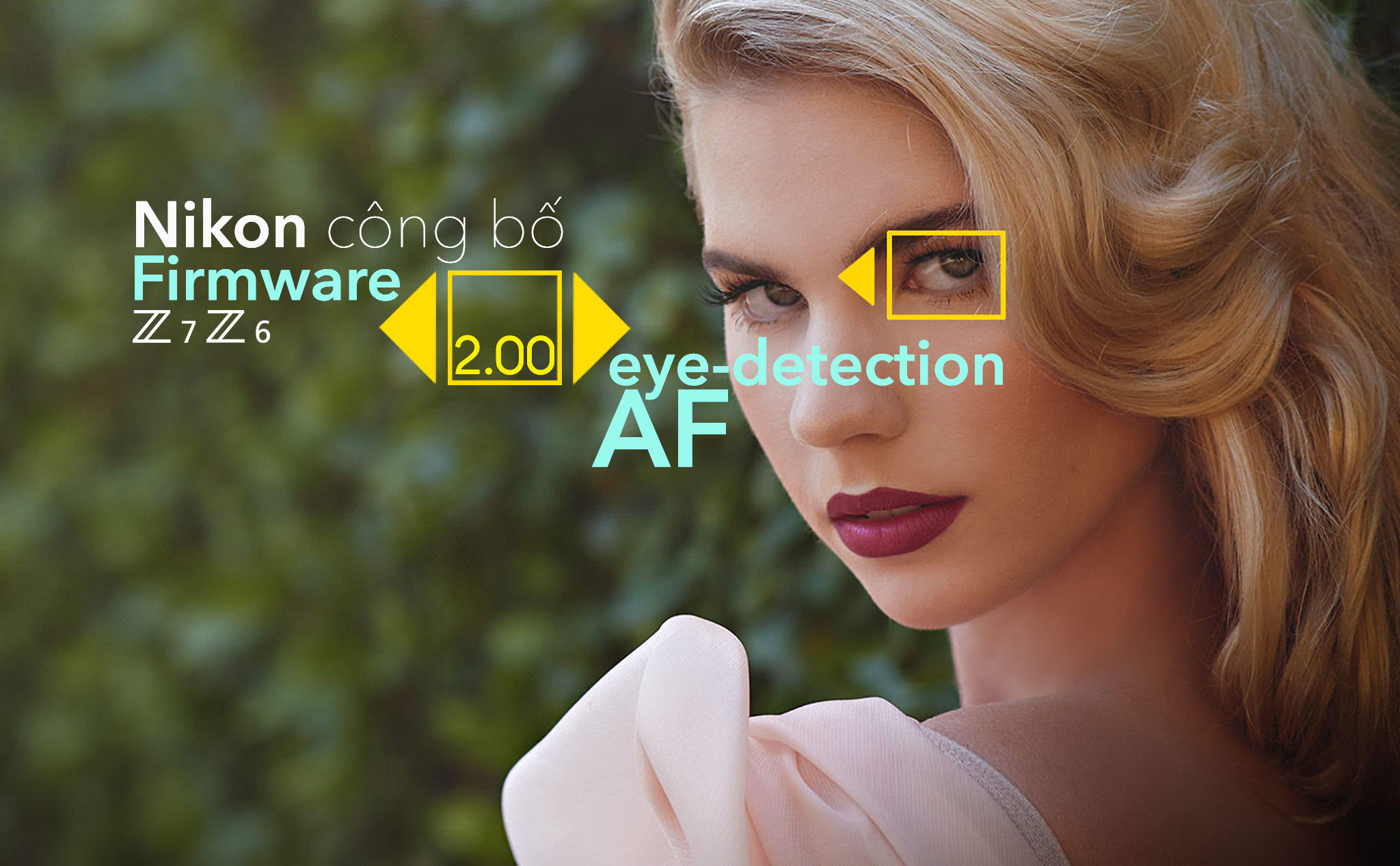 Nikon công bố firmware update mới 2.00 bổ sung khả năng lấy nét mắt Eye-detection AF cho Z6/Z7