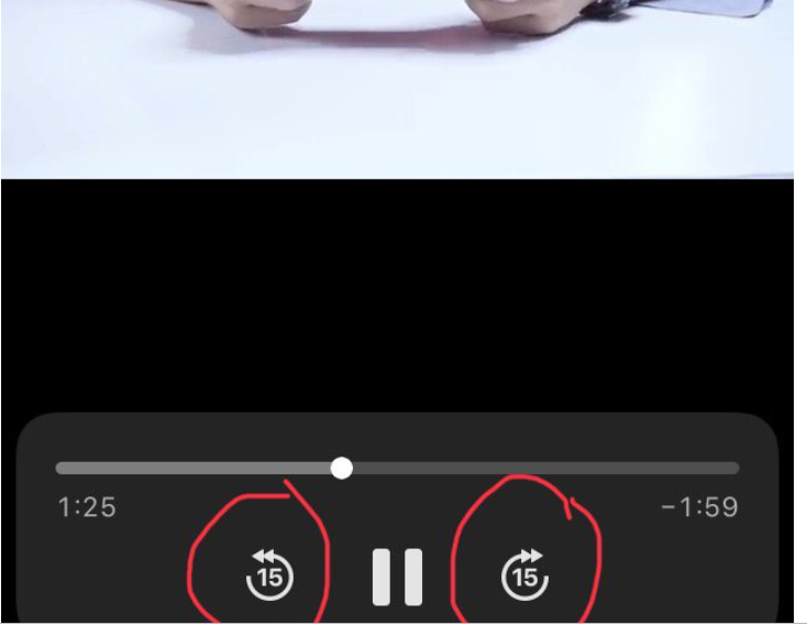 Xem video trên Ipad không có nút tua nhanh 15s