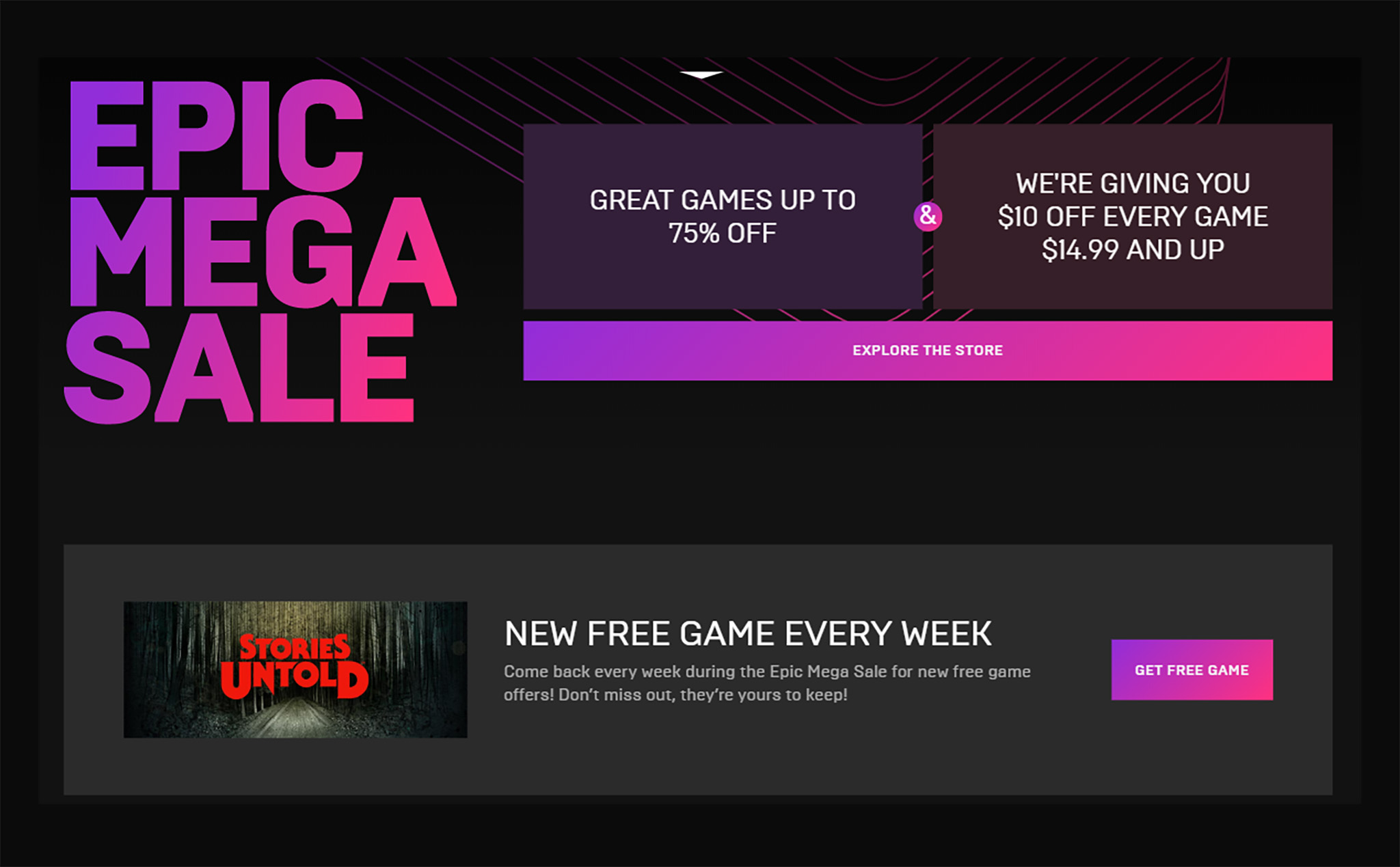 Epic Mega Sale: giảm giá đến 75% toàn kho game, WWZ chỉ còn 9 đô, mỗi tuần 1 game free