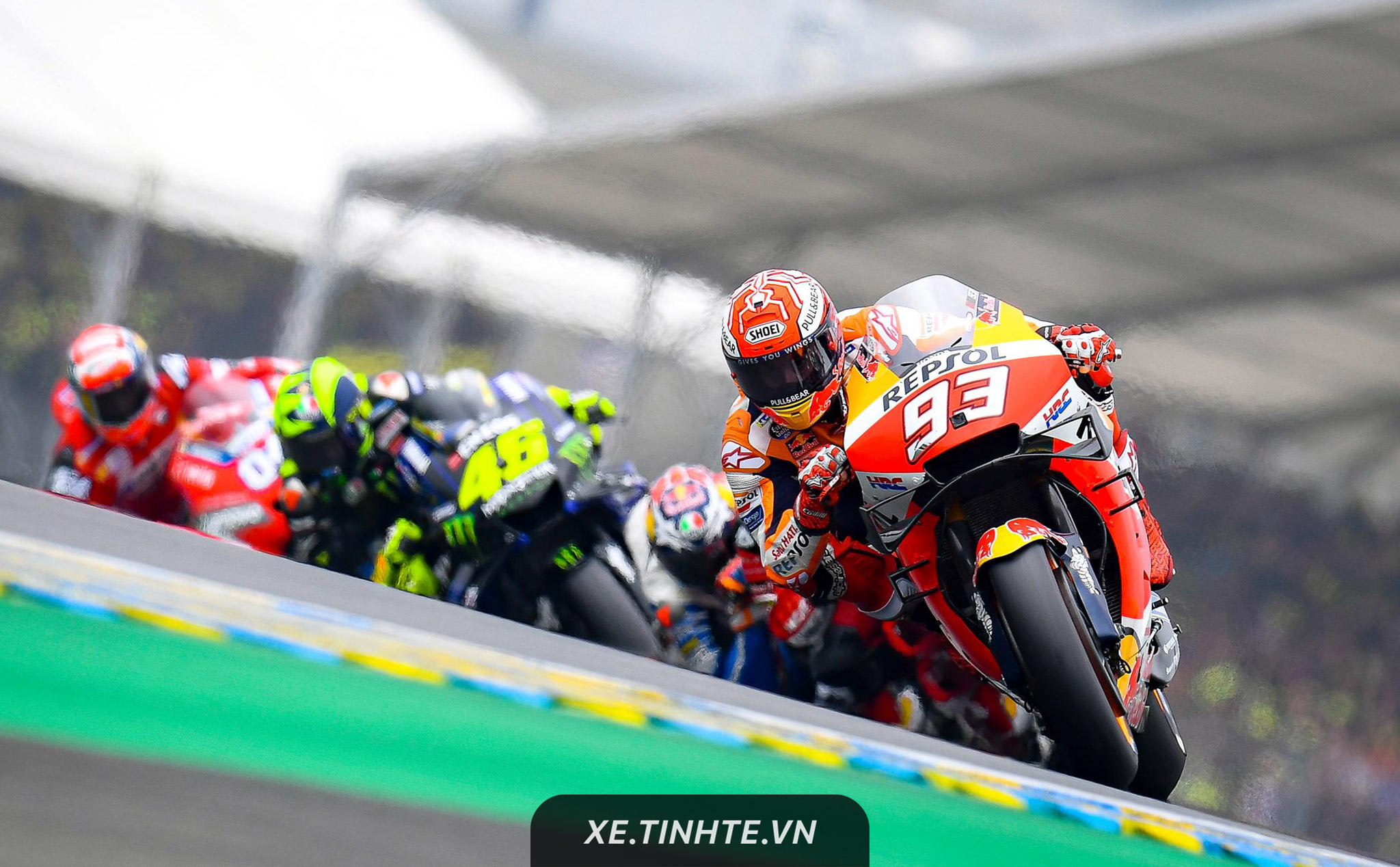 #MotoGP19: Đánh bại bộ đôi Ducati, Marquez về nhất tại Le Mans để tiếp tục đứng nhất BXH