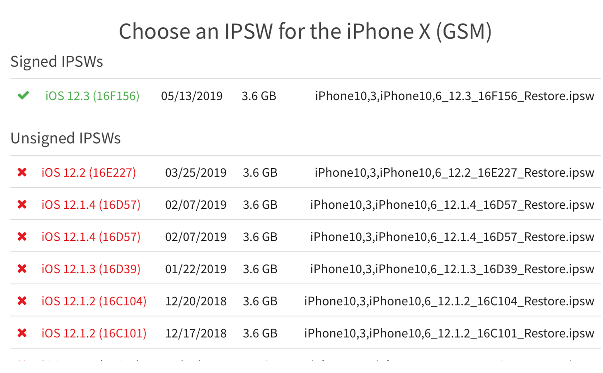 Bản cập nhật iOS 12.2 đã bị khoá sign, chỉ có thể nâng cấp lên iOS 12.3 chính thức