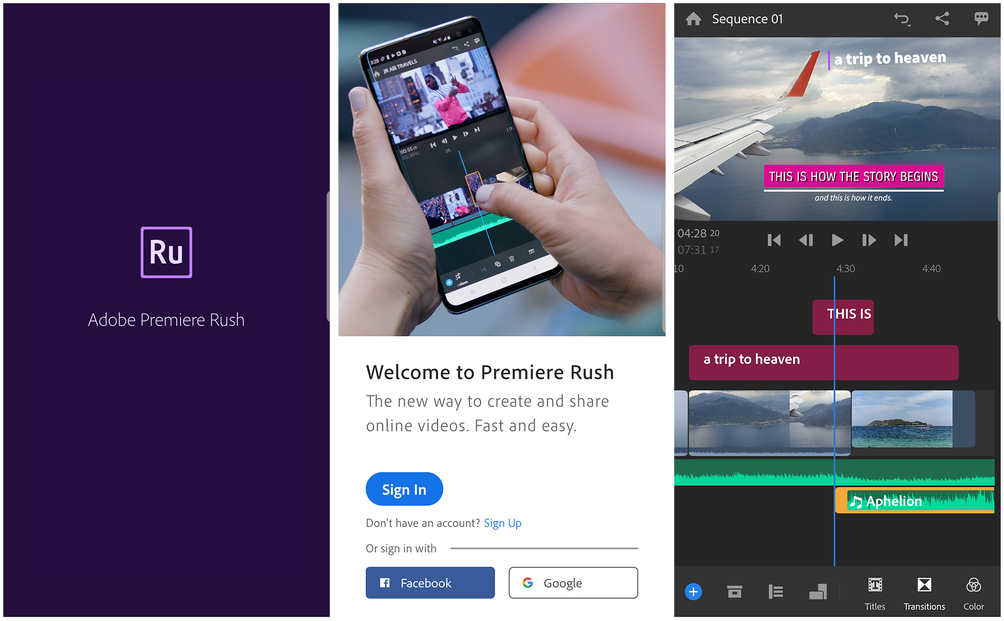 Adobe giới thiệu ứng dụng Premiere Rush cho Android giúp biên tập phim cơ bản
