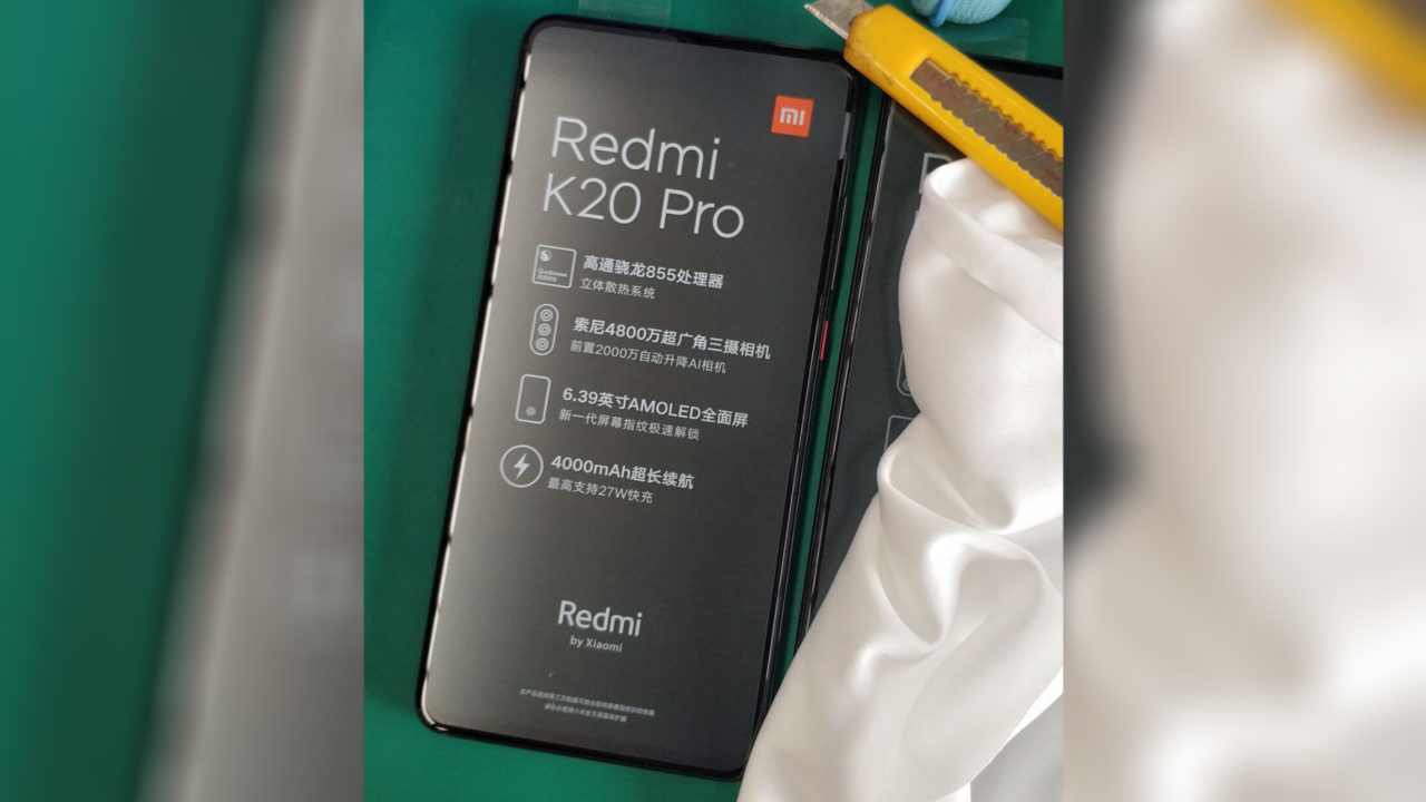 Rò rỉ Redmi K20 Pro: Snapdragon 855, 3 camera, màn hình AMOLED có cảm biến vân tay, giá rất rẻ?