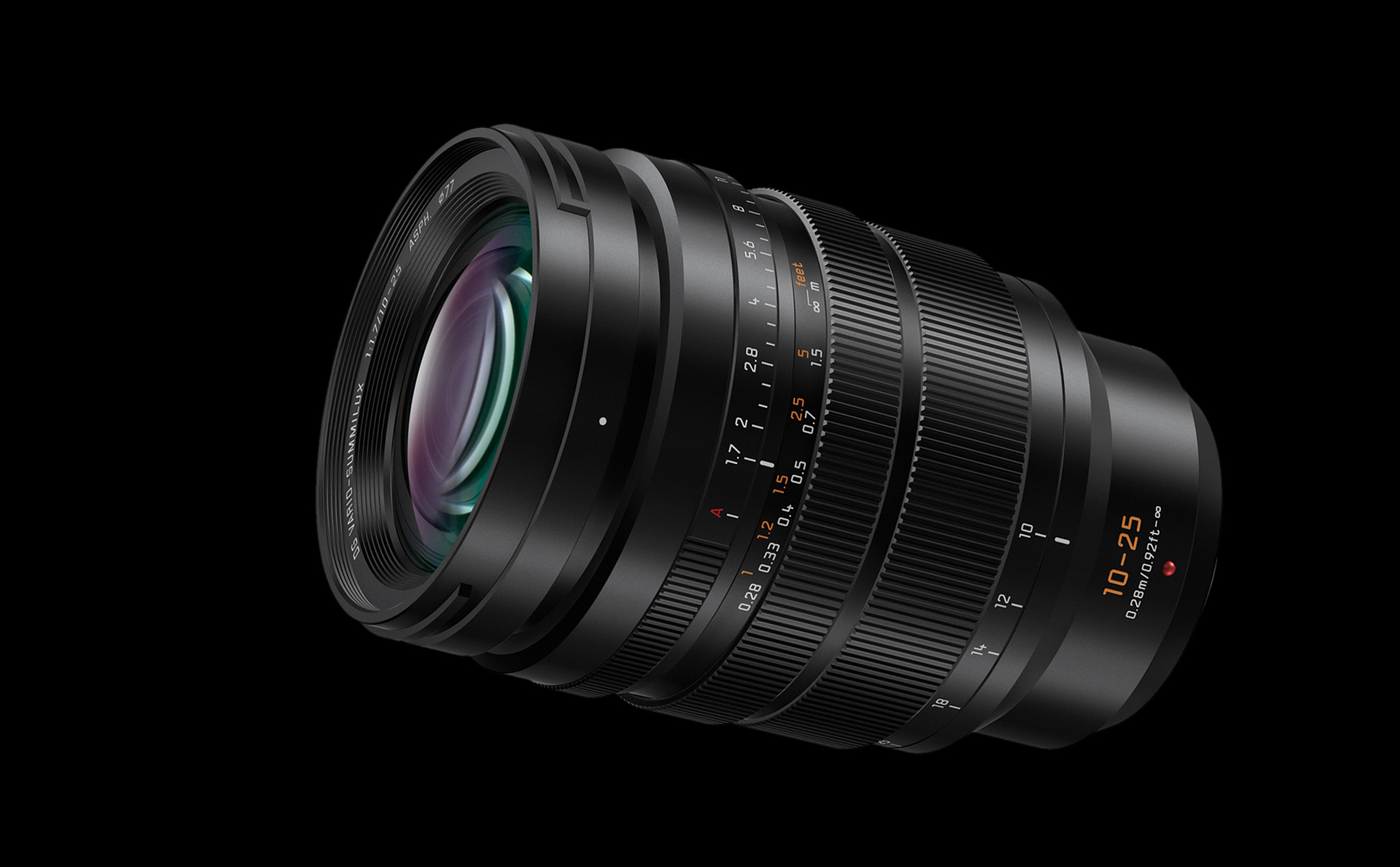 Ống kính Panasonic Leica DG Vario-Summilux 10-25mm f/1.7 chính thức ra mắt với giá bán là  $1,797