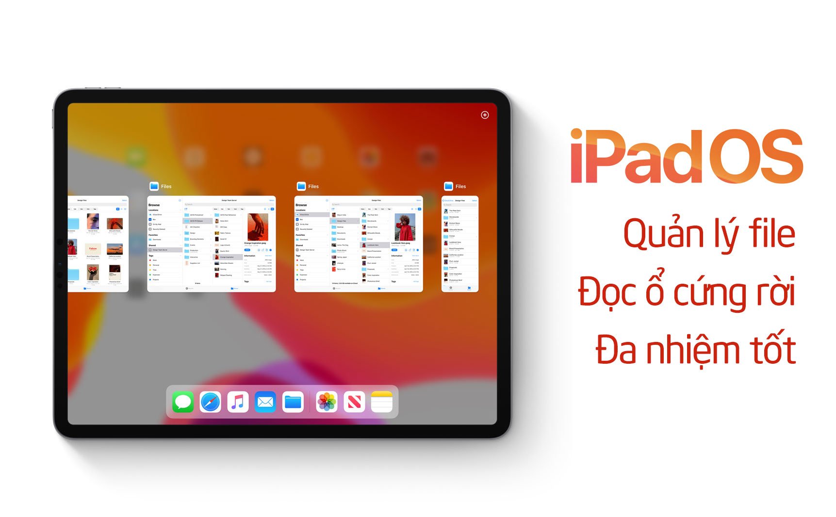 iPadOS sẽ giúp iPad trở thành một chiếc tablet tốt hơn, nhưng còn lâu mới thay được laptop
