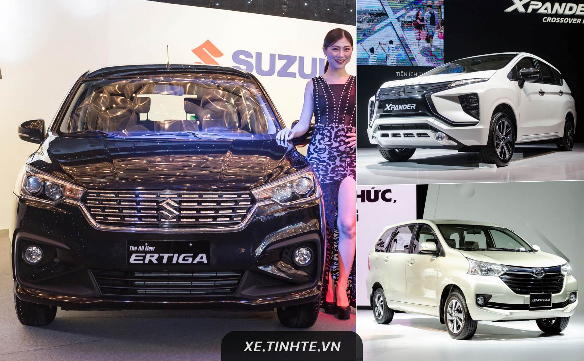 So sánh thông số kỹ thuật: MPV 7 chỗ chọn Suzuki Ertiga, Mitsubishi Xpander hay Toyota Avanza