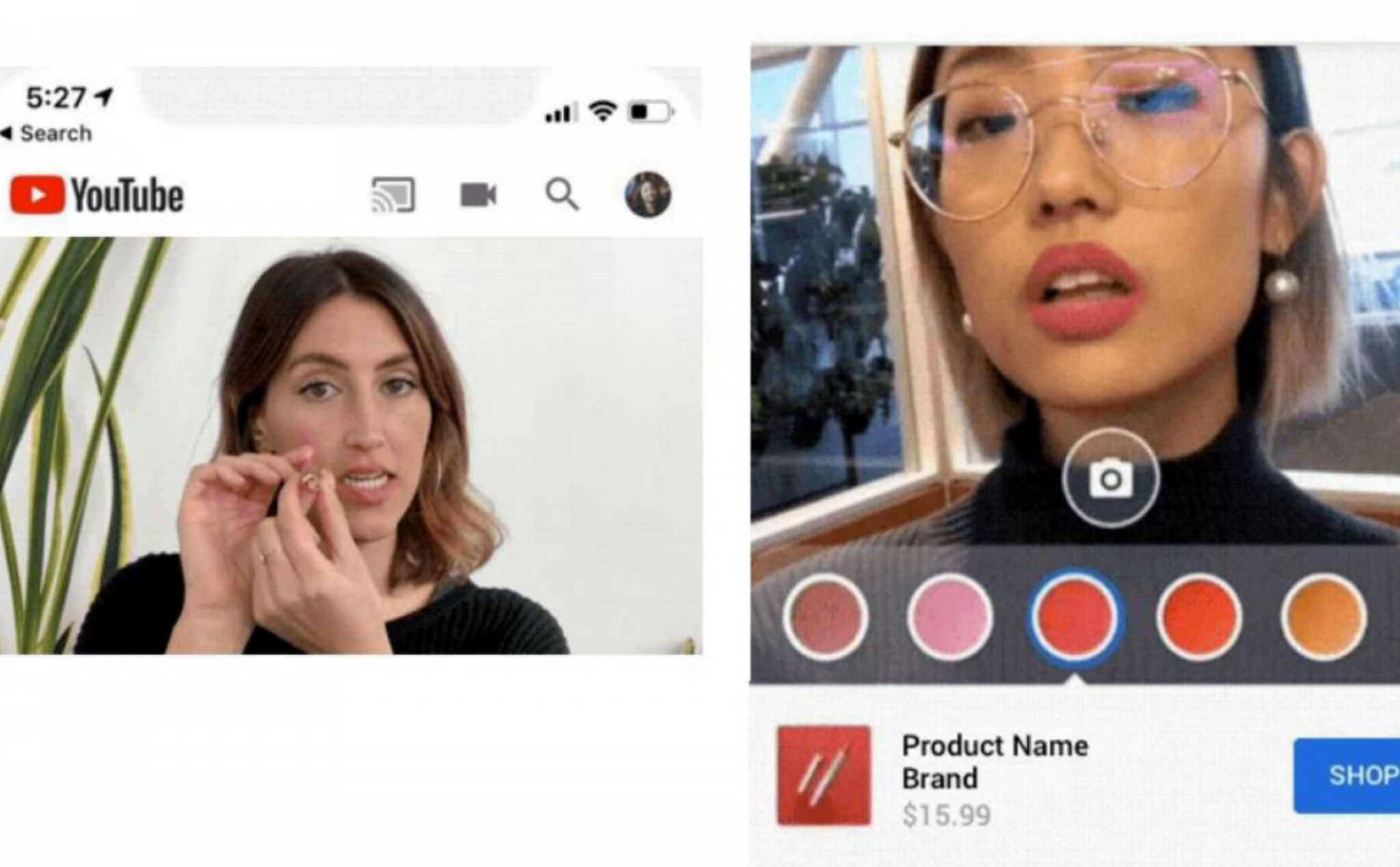 Youtube cho ra mắt chức năng thử đồ mỹ phẩm make up bằng AR