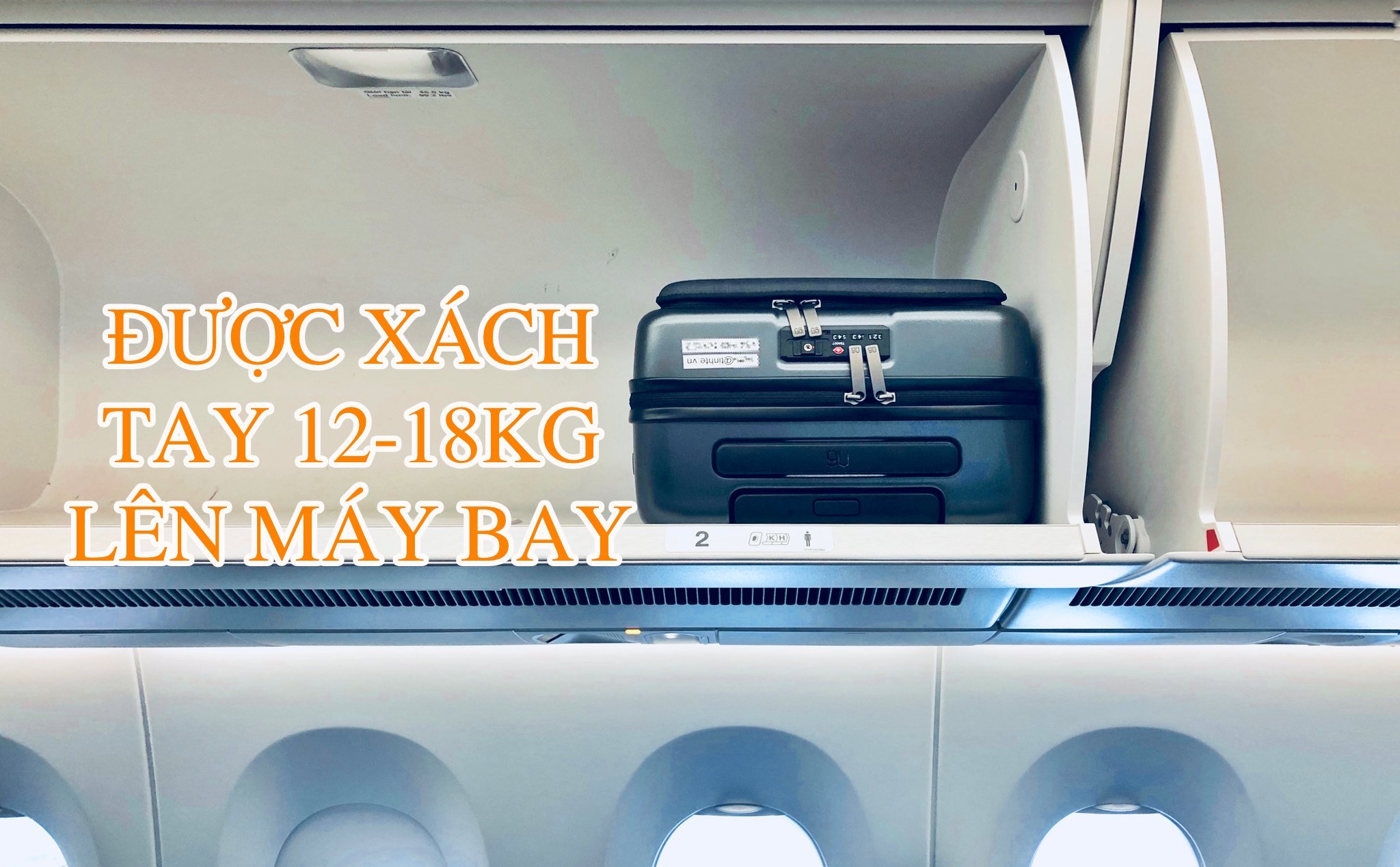 Vietnam Airlines nâng hành lý xách tay lên 12kg  (từ 7kg)