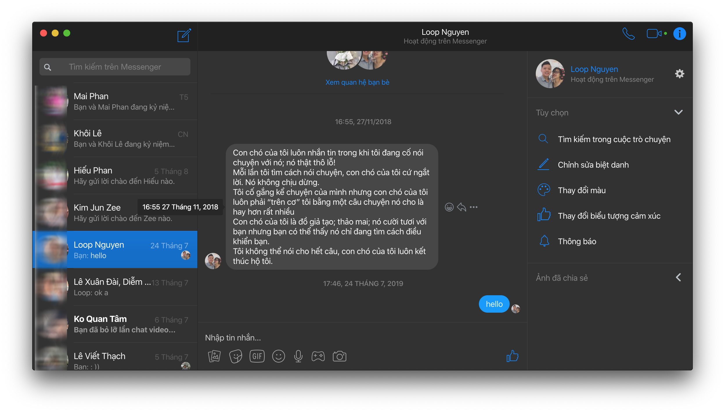 Caprine: phần mềm chat Messenger bên thứ 3 có Darkmode cho MacOS