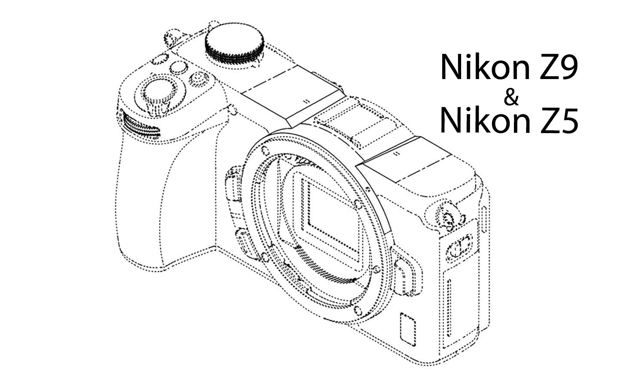 Bản vẽ mới tiết lộ về thiết kế  của Nikon Z9 và Nikon Z5