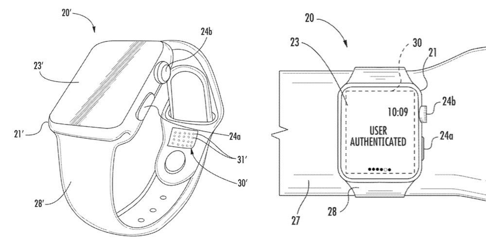 Apple có bằng sáng chế phát triển dây đeo Apple Watch đo sức khoẻ, tự nhận diện cổ tay...