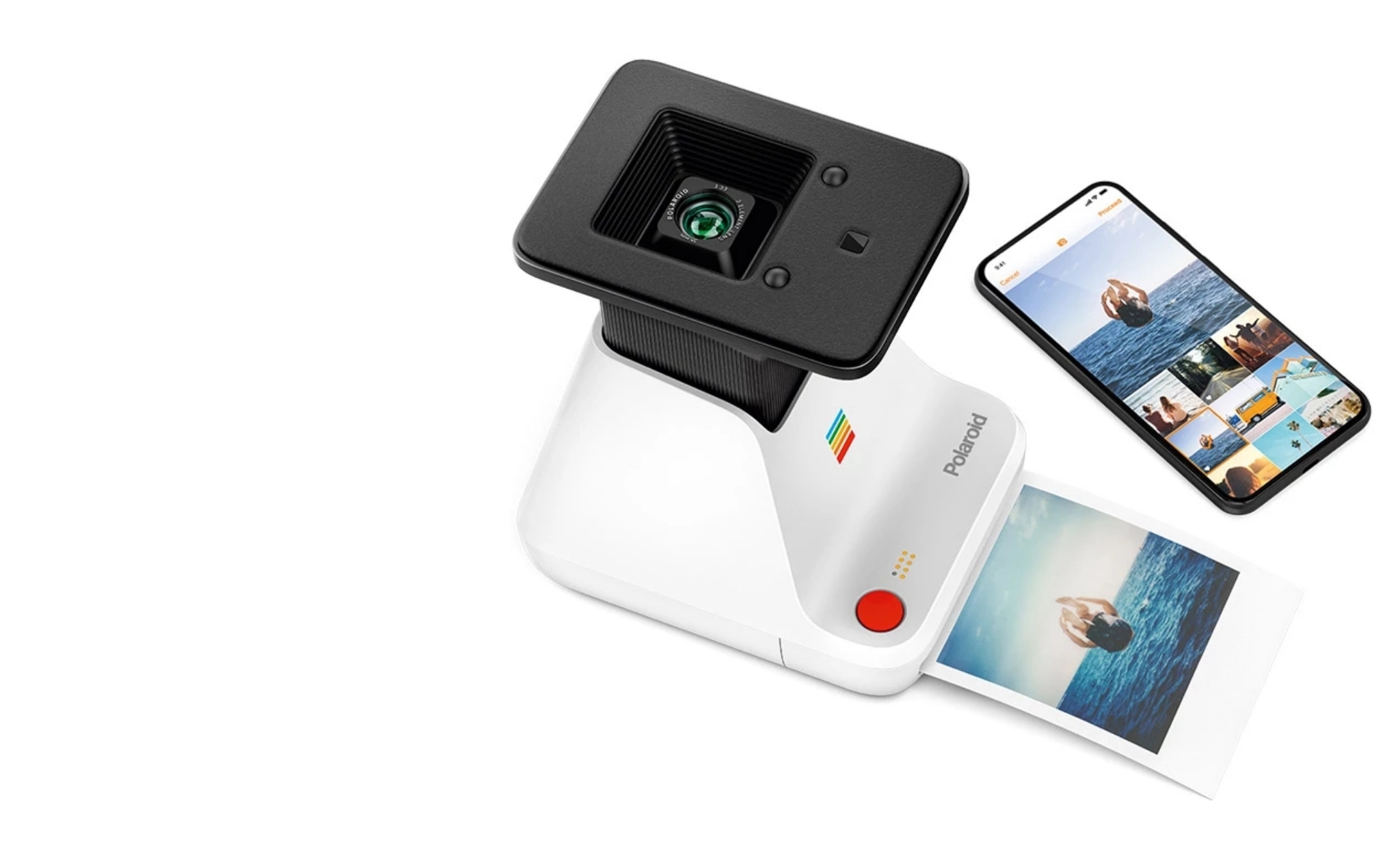 Polaroid Lab, in ảnh từ màn hình điện thoại, không cần bluetooth hay wifi