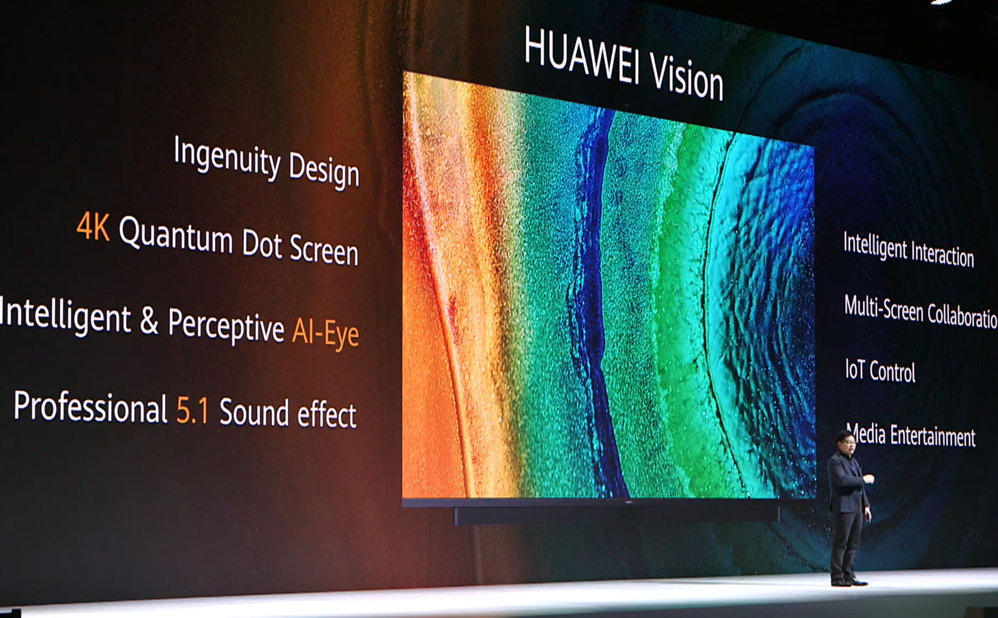 Huawei Vision: Smart TV QLED 4K Quantum Dot, nhận lệnh giọng nói, có cả webcam để video call