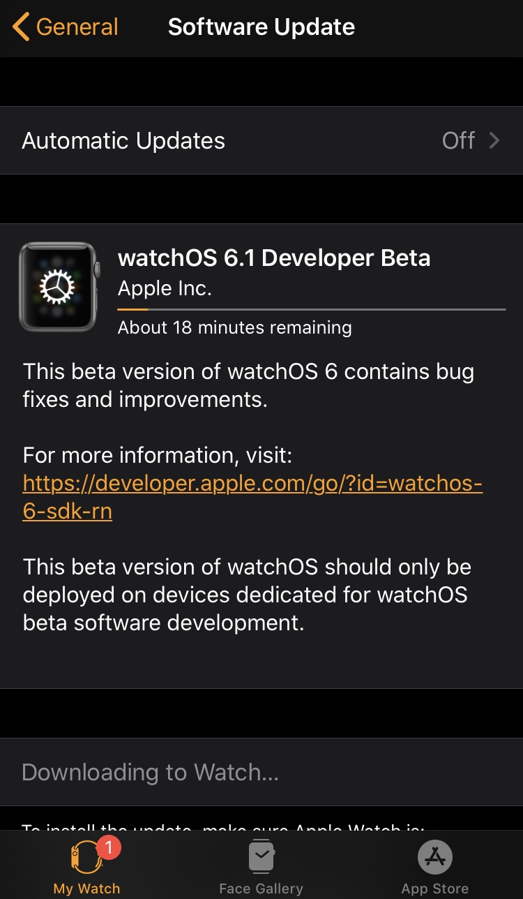 Đã có WatchOS 6.1 Beta anh em check và up xem đã fix lỗi không pair được với iPhone chưa nhé. Có...